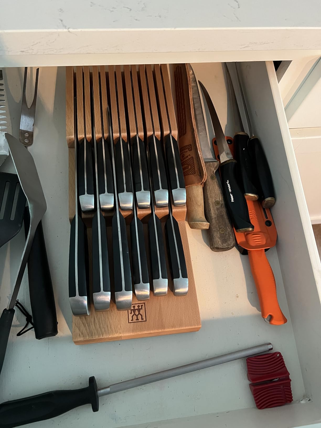 ZWILLING In-drawer Knife Organizer, 8-slot, Beechwood customer photo 1