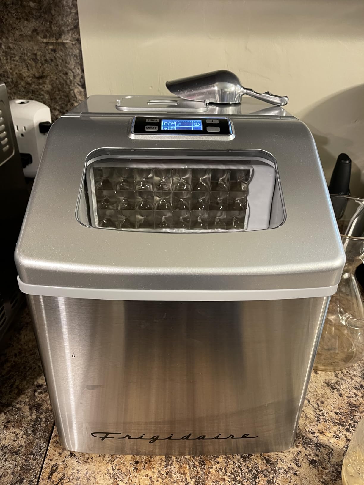 FRIGIDAIRE EFIC452-SS 40 Lbs Extra Large Clear Maker, Stainless Steel, Makes Square Ice customer photo 1