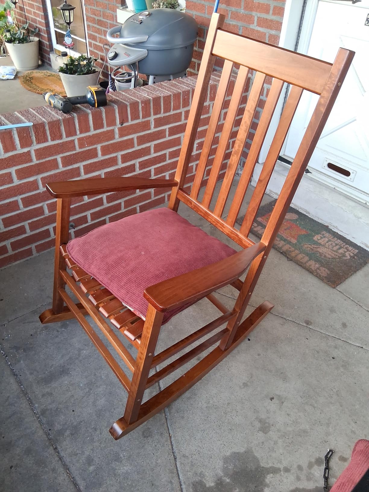 Shine Company Vermont Porch Rocker - Chili Pepper customer photo 2