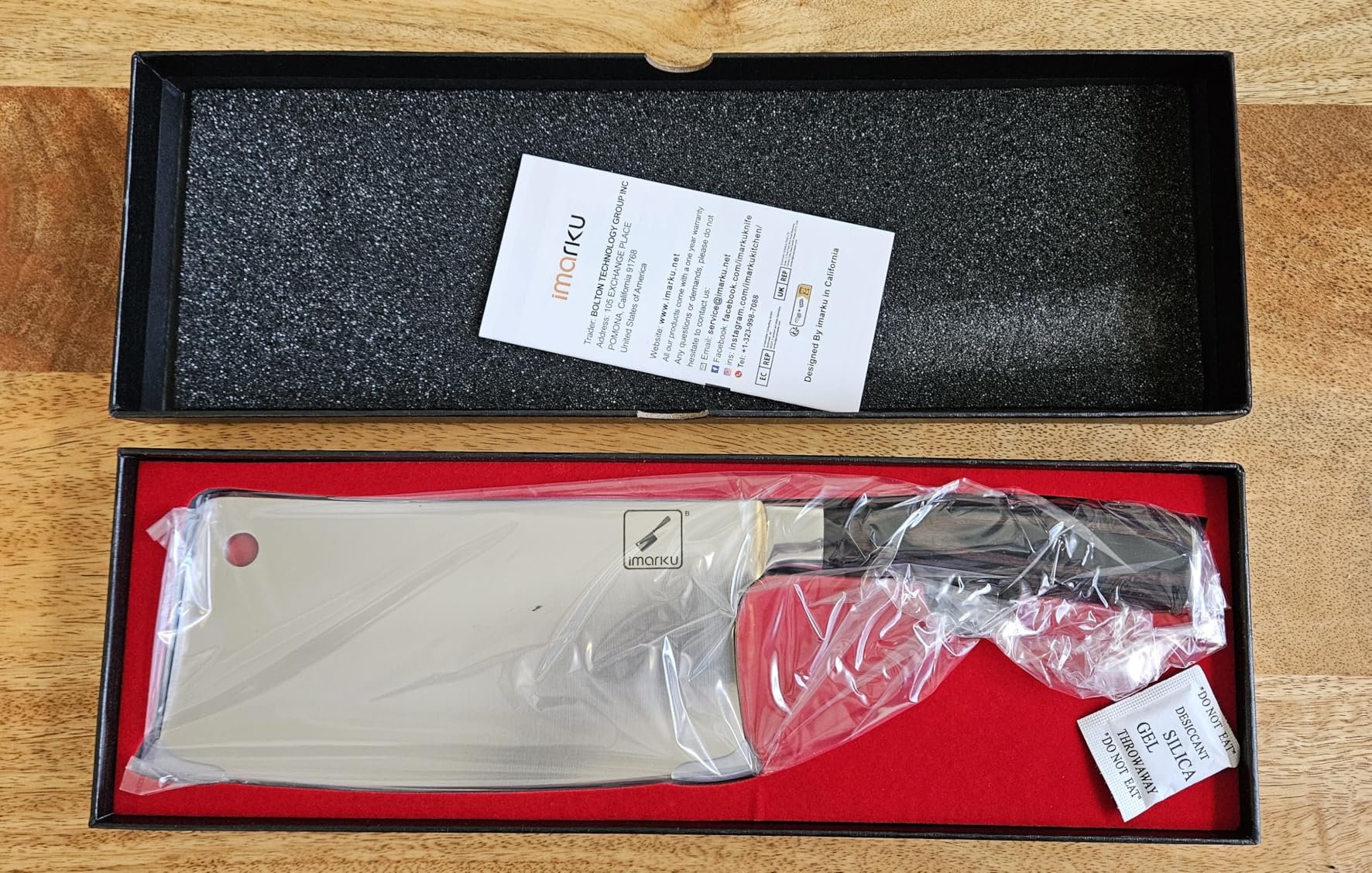 imarku Cleaver Knife 7 Inch Meat Cleaver, Japanese High Carbon Stainless Steel Butcher Knife with Ergonomic Handle, Ultra Sharp Chopping Knife, Kitchen Gadgets for Home/Restaurant customer photo 1