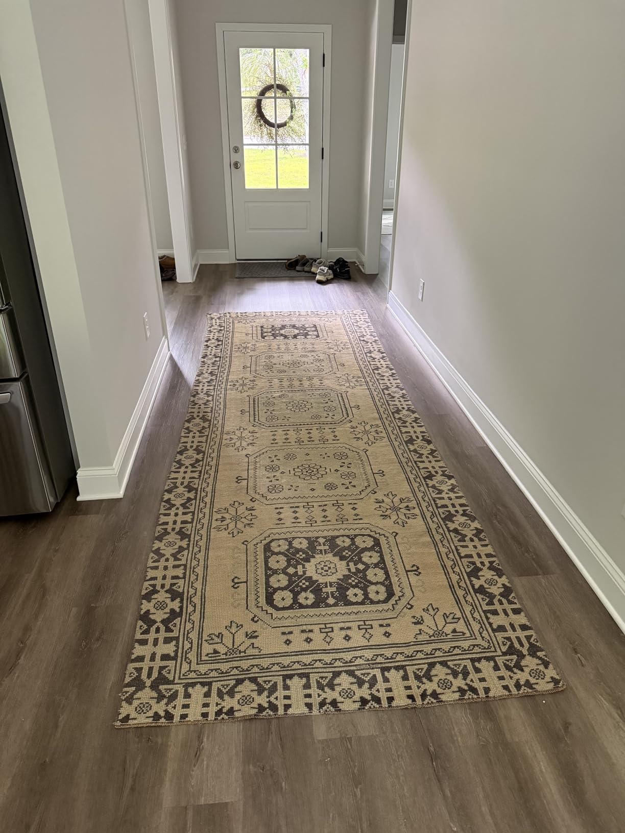 Veken Non Slip Rug Pad Gripper 8 x 10 Feet Extra Thick Pads for Any Hard Surface Floors, Keep Your Rugs Safe and in Place, Under Carpet Anti Skid Mat customer photo 1
