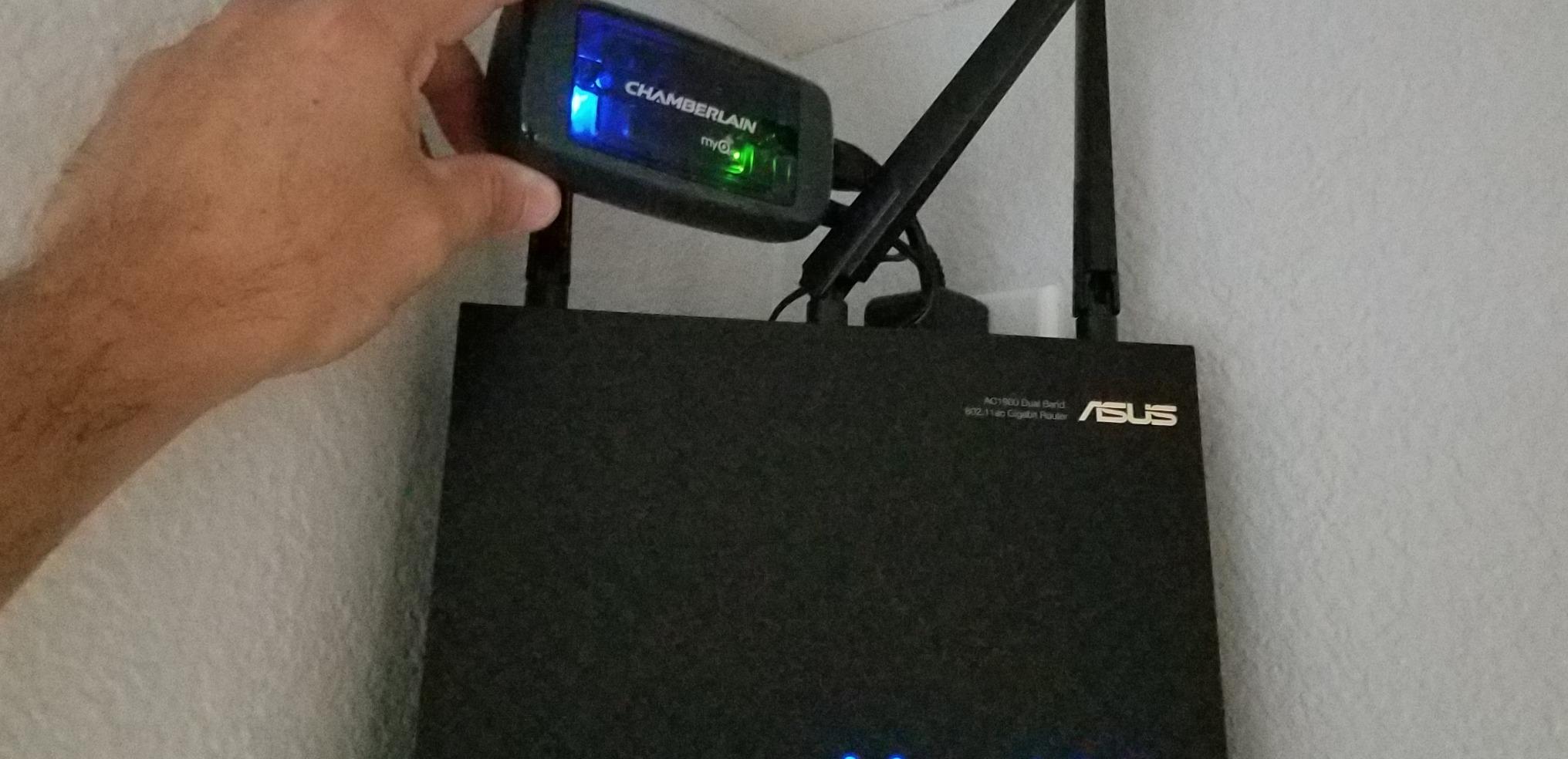 Chamberlain Smart Garage Door Opener - Wall Mounted - myQ Smartphone Controlled - Ultra Quiet Space Saving Direct Drive, Model RJO20 customer photo 2