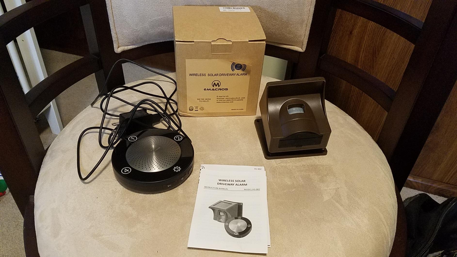 eMACROS Non-APP Wireless Driveway Alarm - 1/2 Mile Solar Motion Sensor with Plug-in Receiver for Driveways, Homes, Large Properties, Weatherproof Outdoor Security System customer photo 2