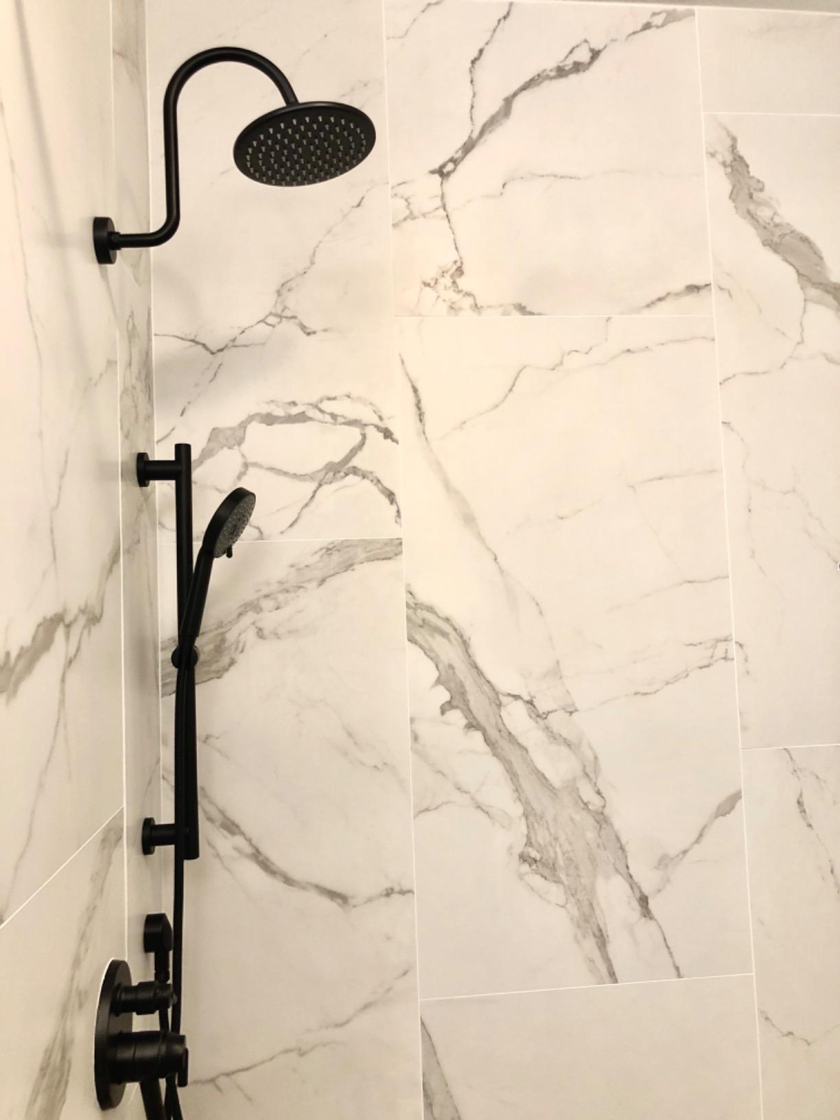 KES Rain Shower Head 8-Inch with Swivel Ball Joint Rainfall Shower System - Contemporary Style SUS304 Stainless Steel Black (J203S8-BK) customer photo 2