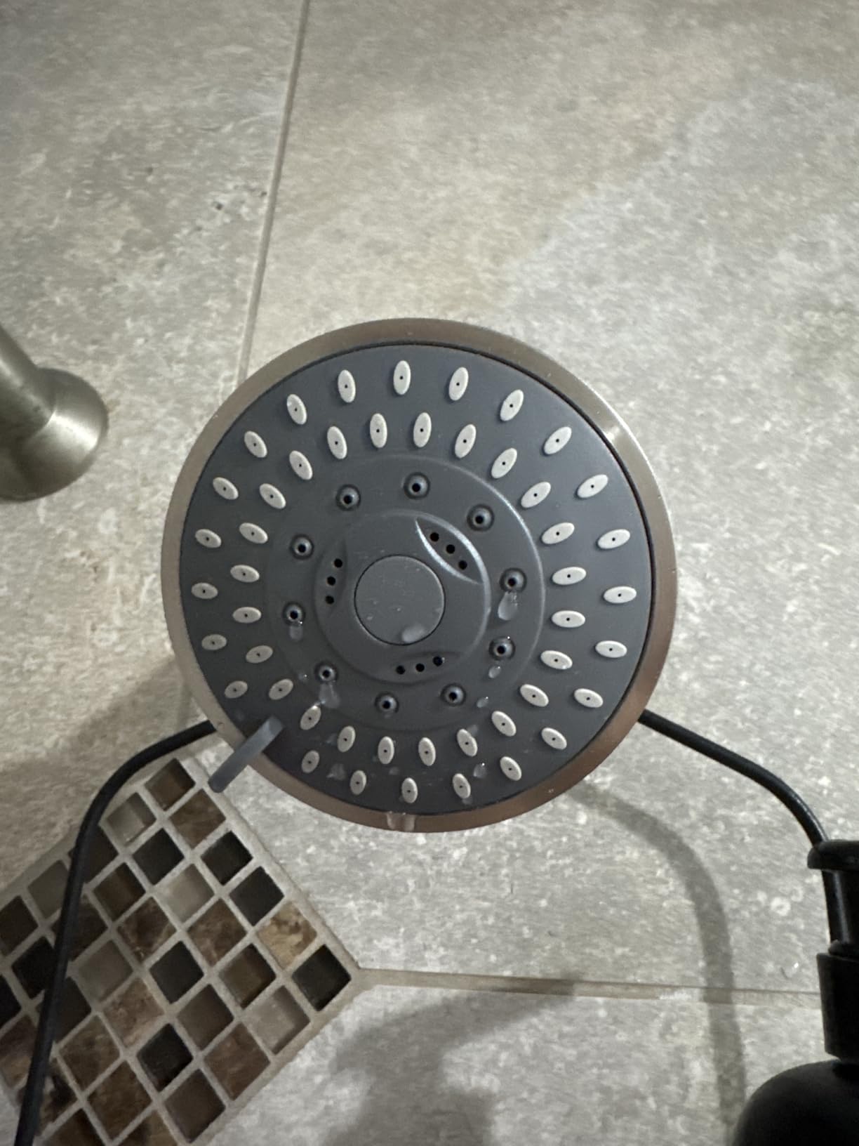 Aisoso Shower Head High Pressure Rain Fixed Showerhead 5-Setting with Adjustable Metal Swivel Ball Joint customer photo 1