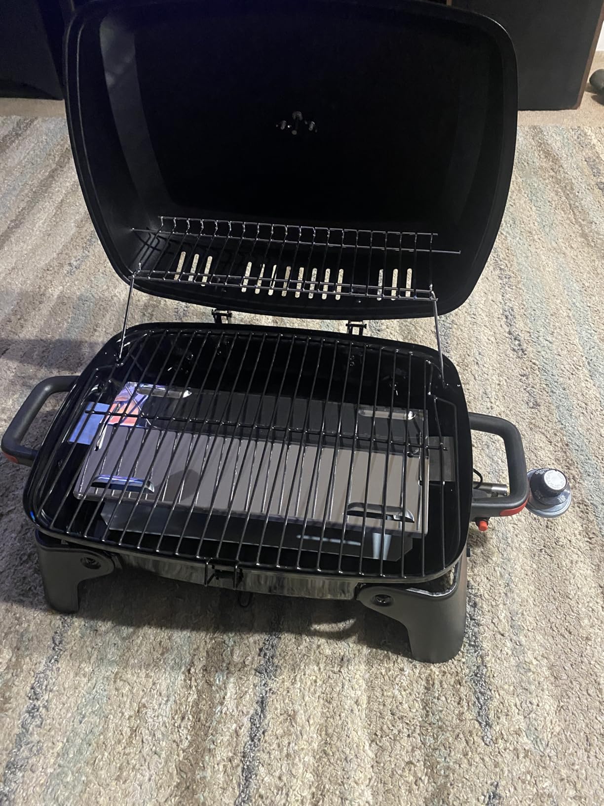 Megamaster 1-Burner Portable Gas Grill with Locking Lid, 11,000 BTU Stainless Steel Burner, Foldable Legs, Small Propane Grill for Outdoor Cooking, Camping, BBQs, Patios, and Gardens - 820-0065C customer photo 2