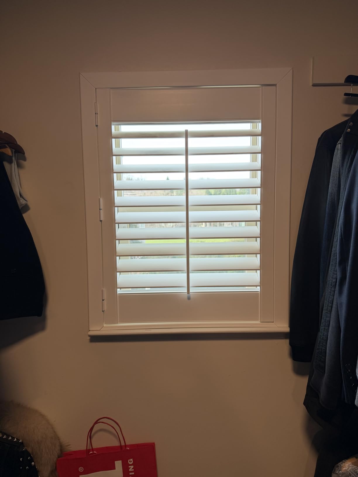 SUNCRAFT SHUTTERS - Plantation Shutters - Interior Window Coverings - Custom Made in 10 Days - DIY Install - Made in North America - Never Needs Painting - 25 Year Warranty - Traditional Front TILT Rod customer photo 1