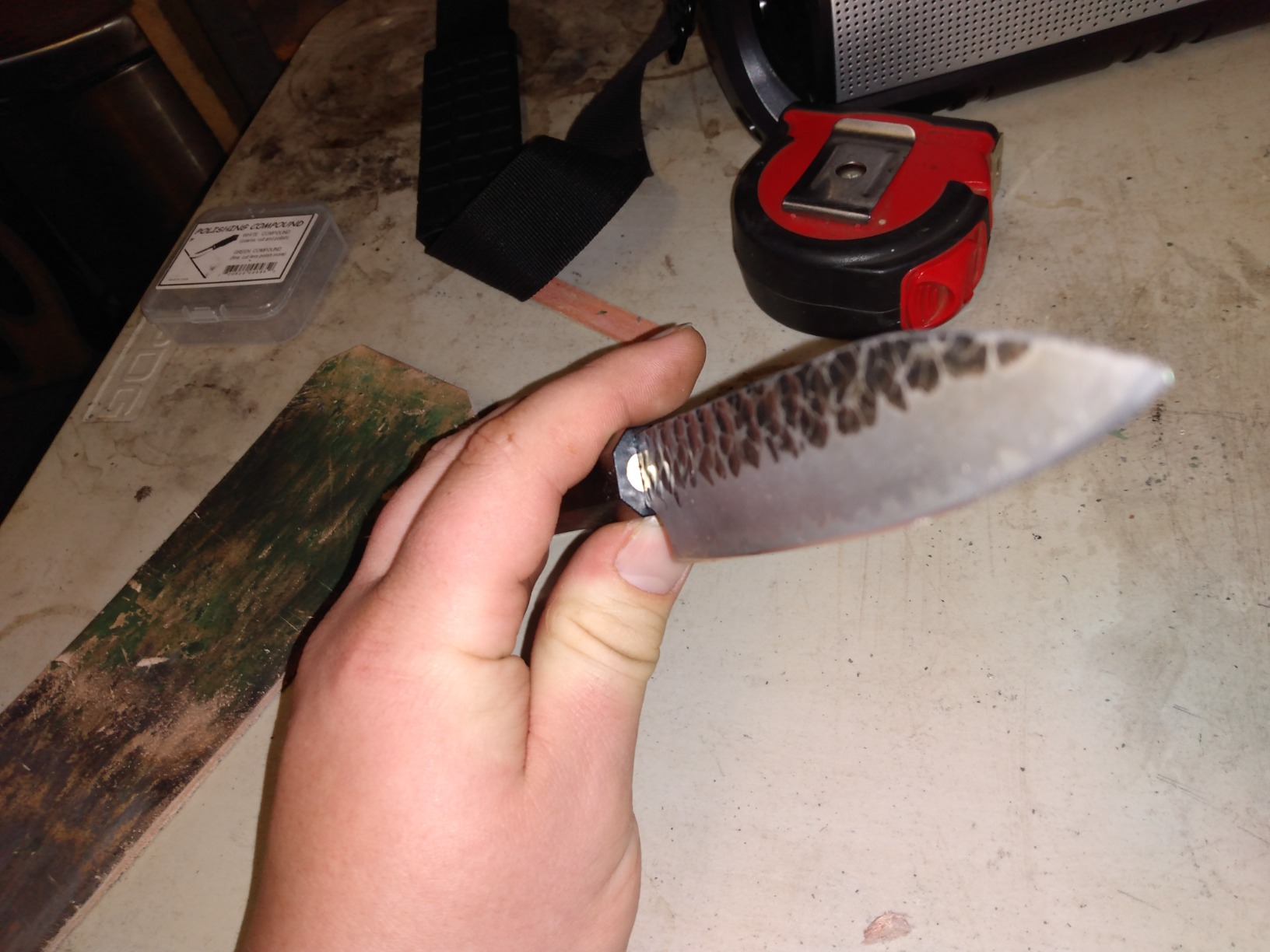 FINDKING Japanese Nakiri Knife 7 Inch, Vegetable Cleaver with High Carbon Steel Blade, Rosewood Octagonal Handle, Dynasty Series customer photo 2