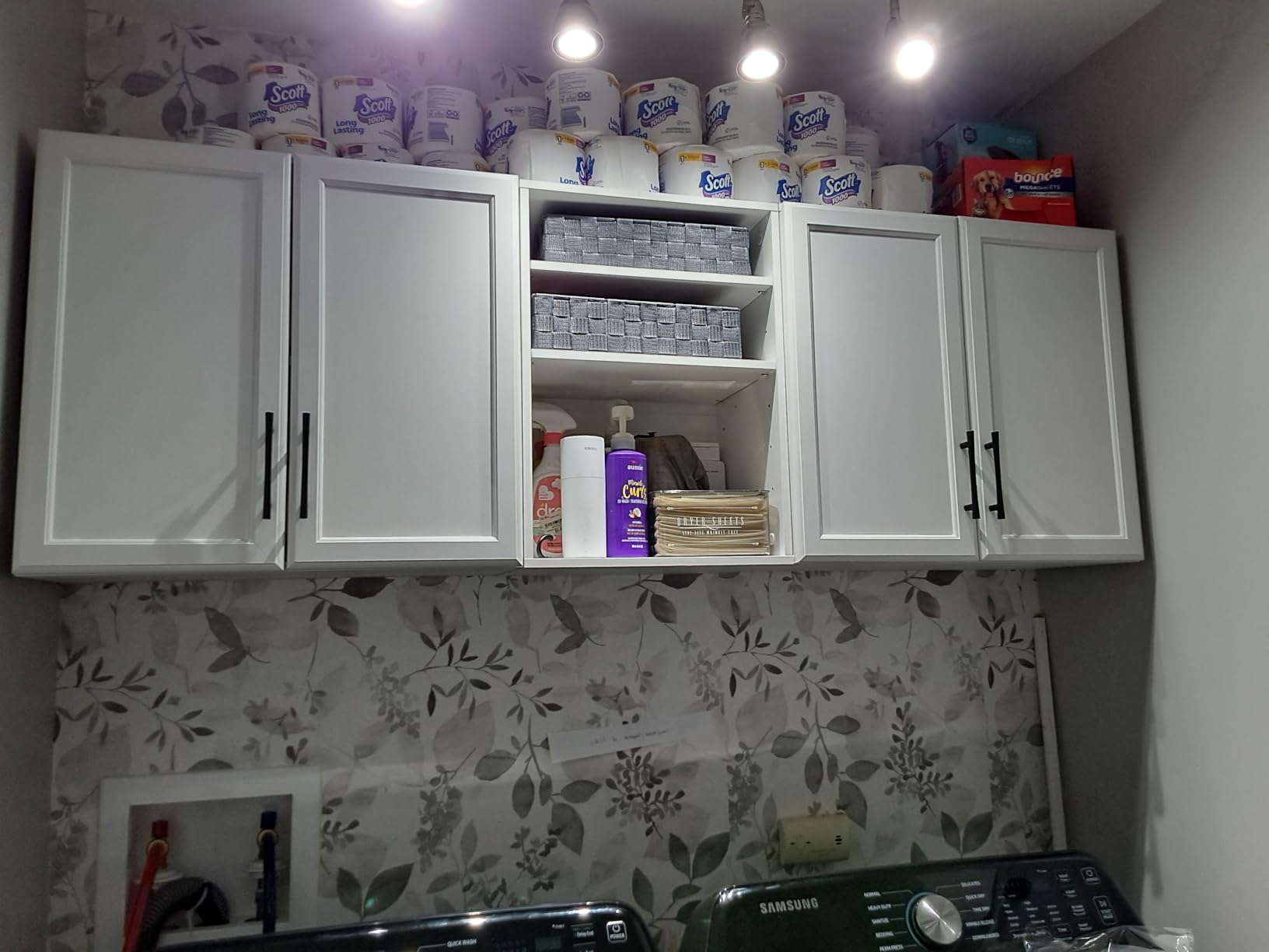 NuWallpaper NUS3144 Breezy Peel & Stick Wallpaper, Grey customer photo 2