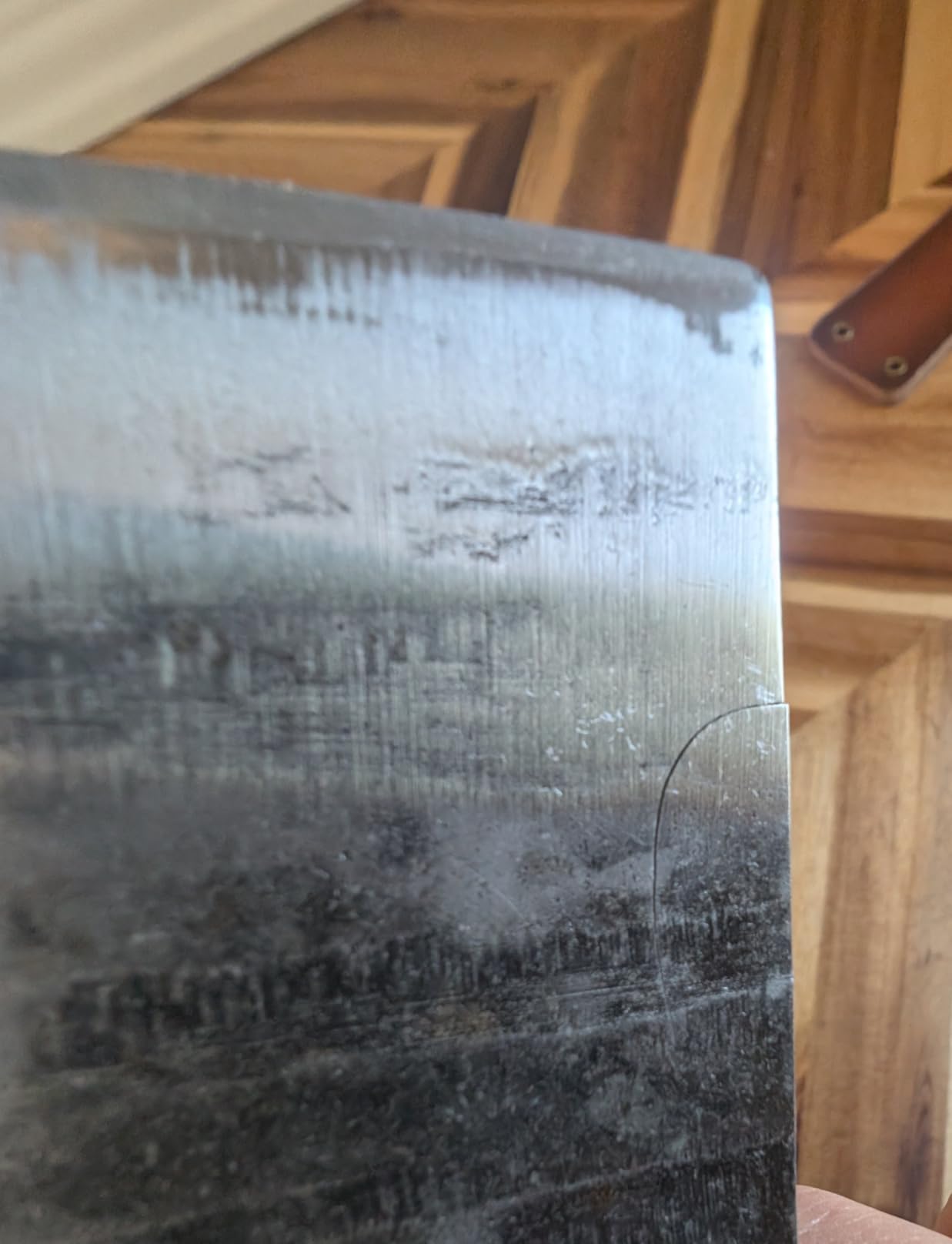 XYJ Authentic Since 1986, Outstanding Ancient Forging, 6.7 Inch Full Tang Serbian Chef Knife, Chef Meat Cleaver, Kitchen Knives, Set with Leather Sheath, Butcher customer photo 1