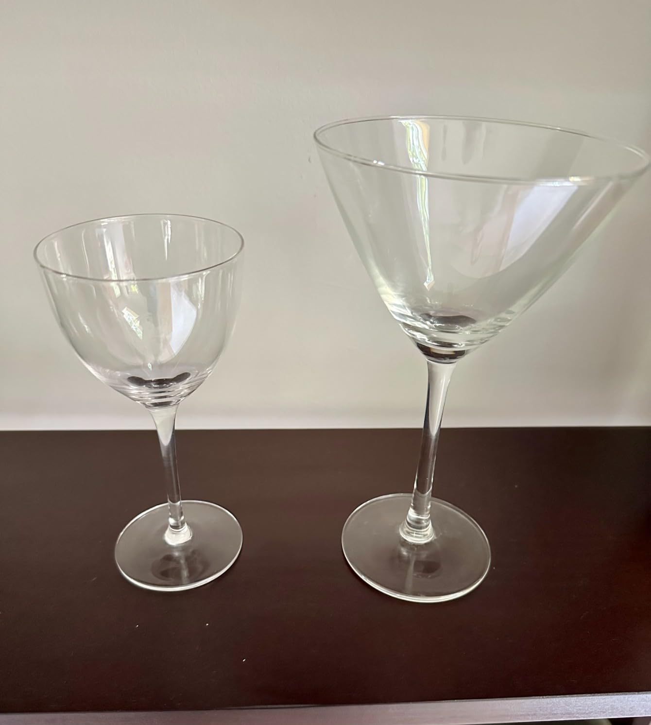 Nick and Nora Coupe Cocktail Glasses - Handblown Vintage Coupe Glasses to Serve a Manhattan, Martini, Aperitif, Algonquin, or Port Wine, 5-ounce Set of 4 or 2 (Plain, 4) customer photo 2