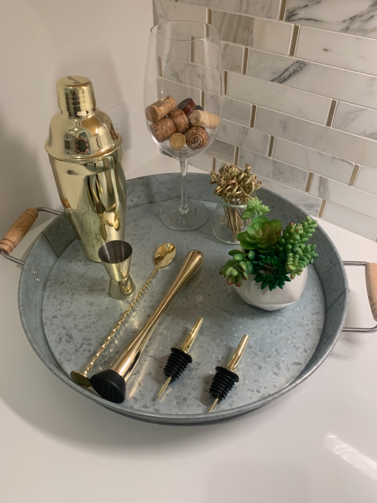 Barillio Rose Gold Mixology Bartender Kit - 8 pcs Stainless Steel Travel Cocktail Shaker Set with Bag - Copper Bar Tools Set | Martini Shaker, Drink Mixer Spoon & Mojito Muddler, Pourers & Jigger customer photo 2