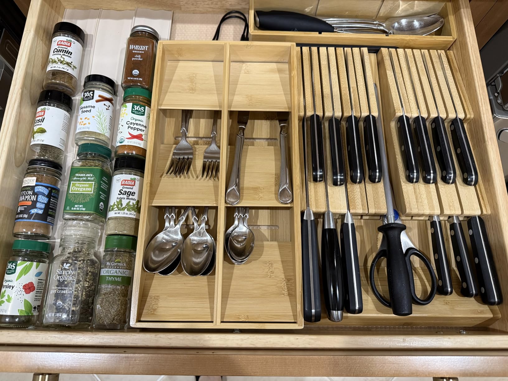 NIUXX Bamboo In-Drawer Knife Block Set for 16 Knives customer photo 2