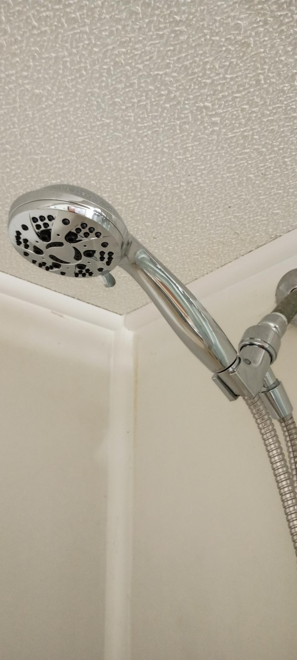 AquaDance High Pressure 6-Setting Full Brushed Nickel Handheld Shower Head with Stainless Steel Hose customer photo 1