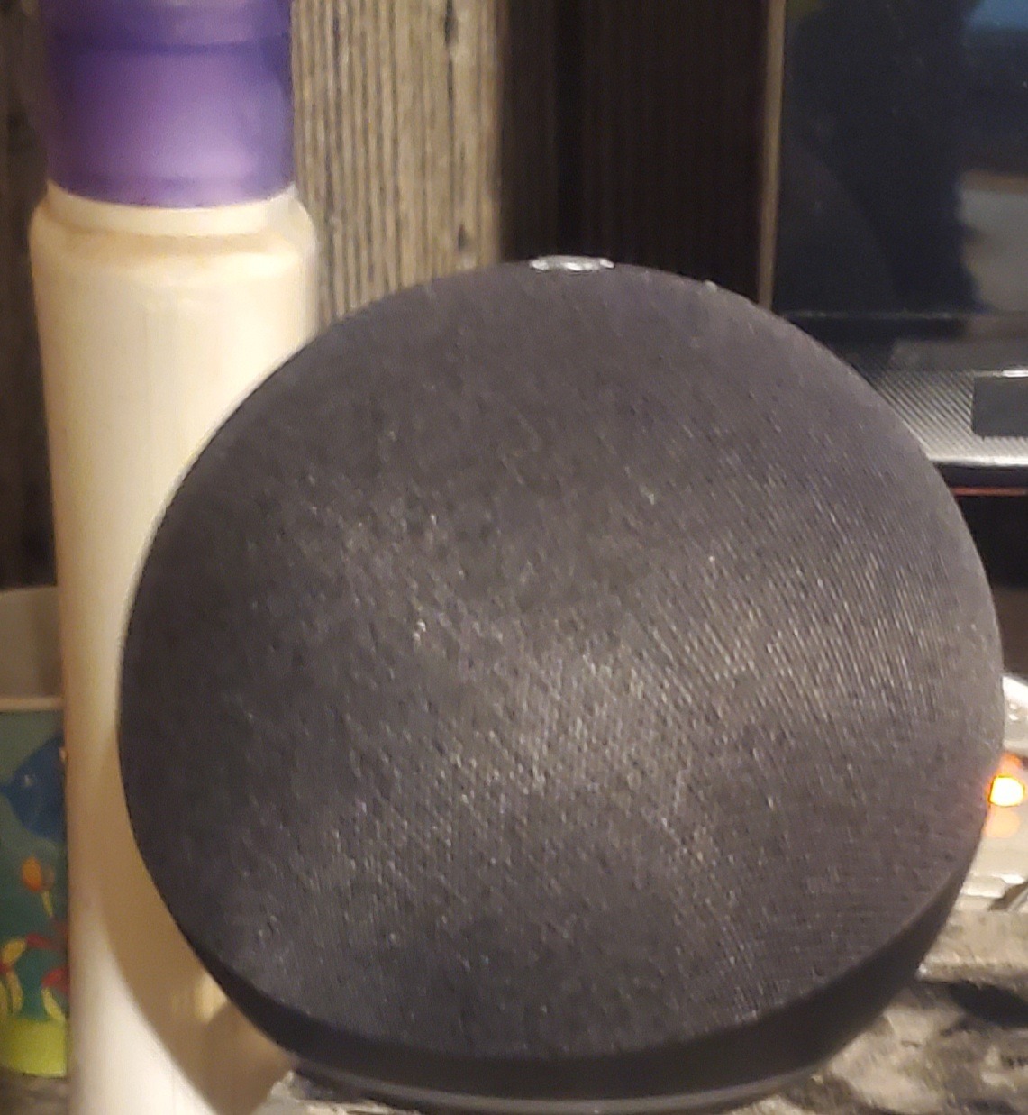 Echo Dot (4th Gen, 2020 release) | Smart speaker with Alexa | Charcoal customer photo 1