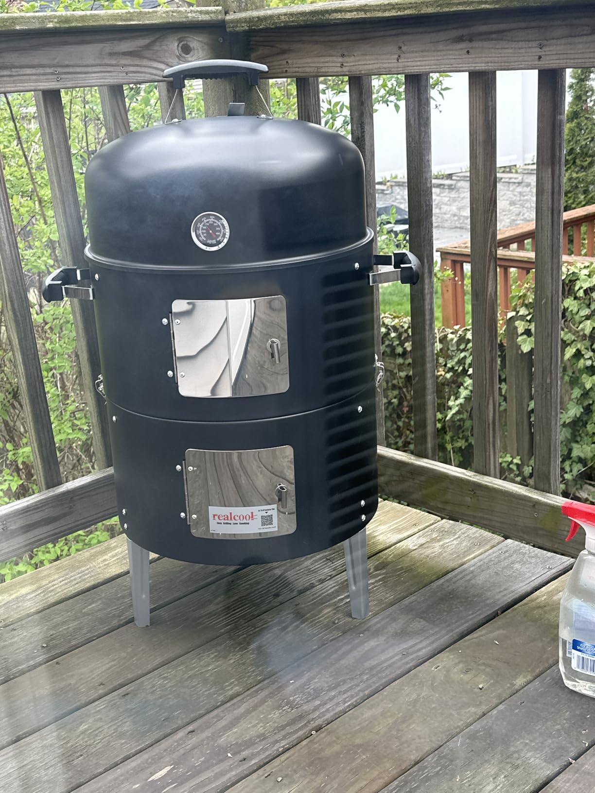 Realcook Charcoal BBQ Smoker Grill - 20 Inch Vertical Smoker customer photo 1