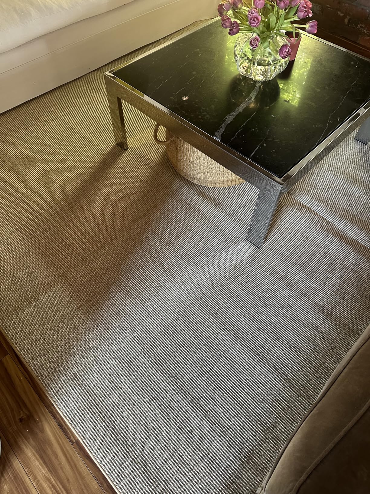 Martha Stewart x SAFAVIEH Area Rug Collection - 8' x 10', Natural Brown, Sisal & Jute, Farmhouse Style, Ideal for Living Room, Bedroom, Office, Dining Space (MSR9501A) customer photo 1