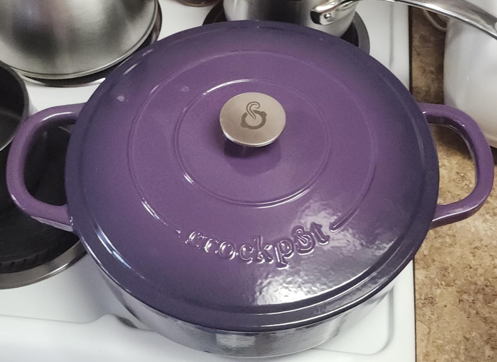 Crock Pot Artisan Enameled Cast Iron Braiser W/Lid, 5-Quart, Pistachio customer photo 1