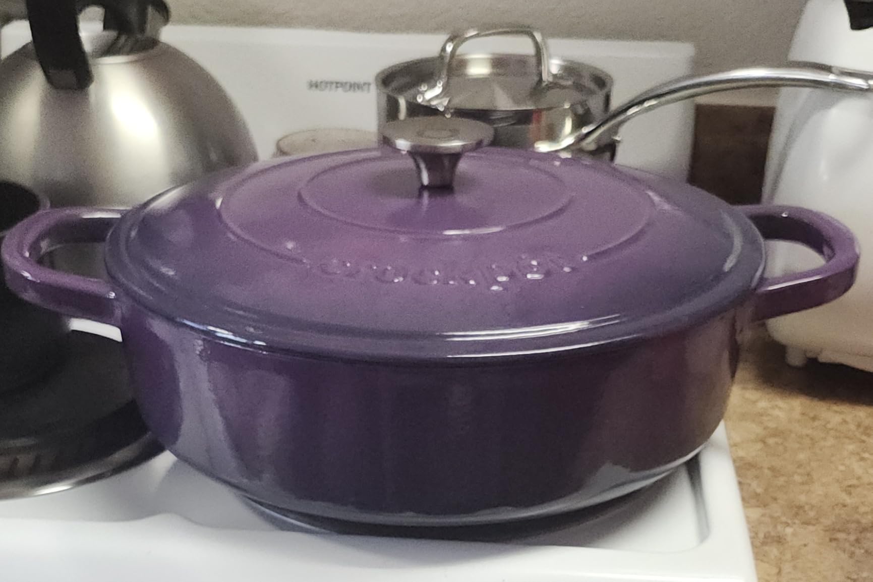 Crock Pot Artisan Enameled Cast Iron Braiser W/Lid, 5-Quart, Pistachio customer photo 2