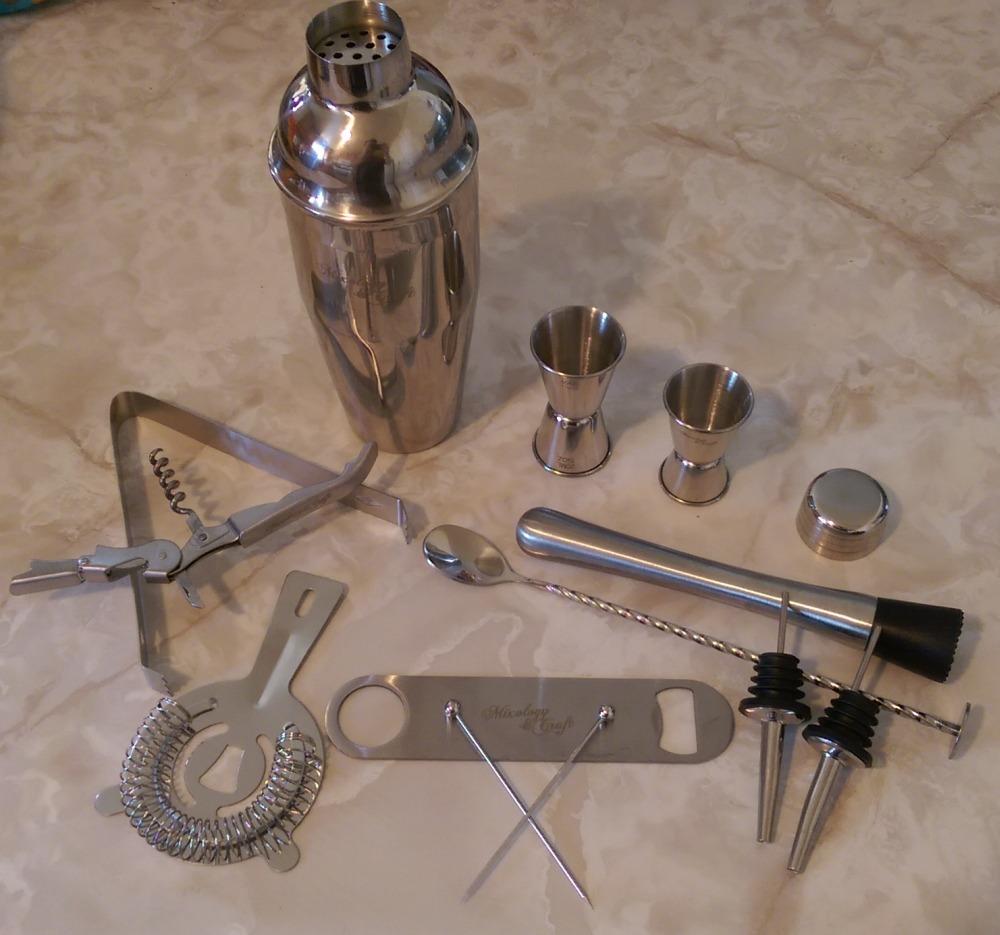 Mixology & Craft Deluxe Copper Cocktail Shaker Set - Weighted Boston Shaker Kit for Bartenders - Includes Japanese Jigger, Muddler, Pourers, Strainers customer photo 1
