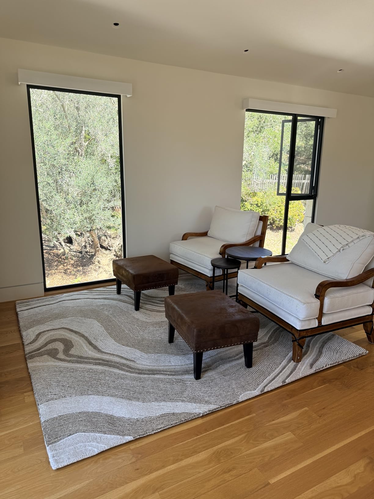 SAFAVIEH Area Rug 8x10 - Fifth Avenue Collection - Grey & Ivory, Handmade Wool, Mid-Century Modern Design customer photo 1