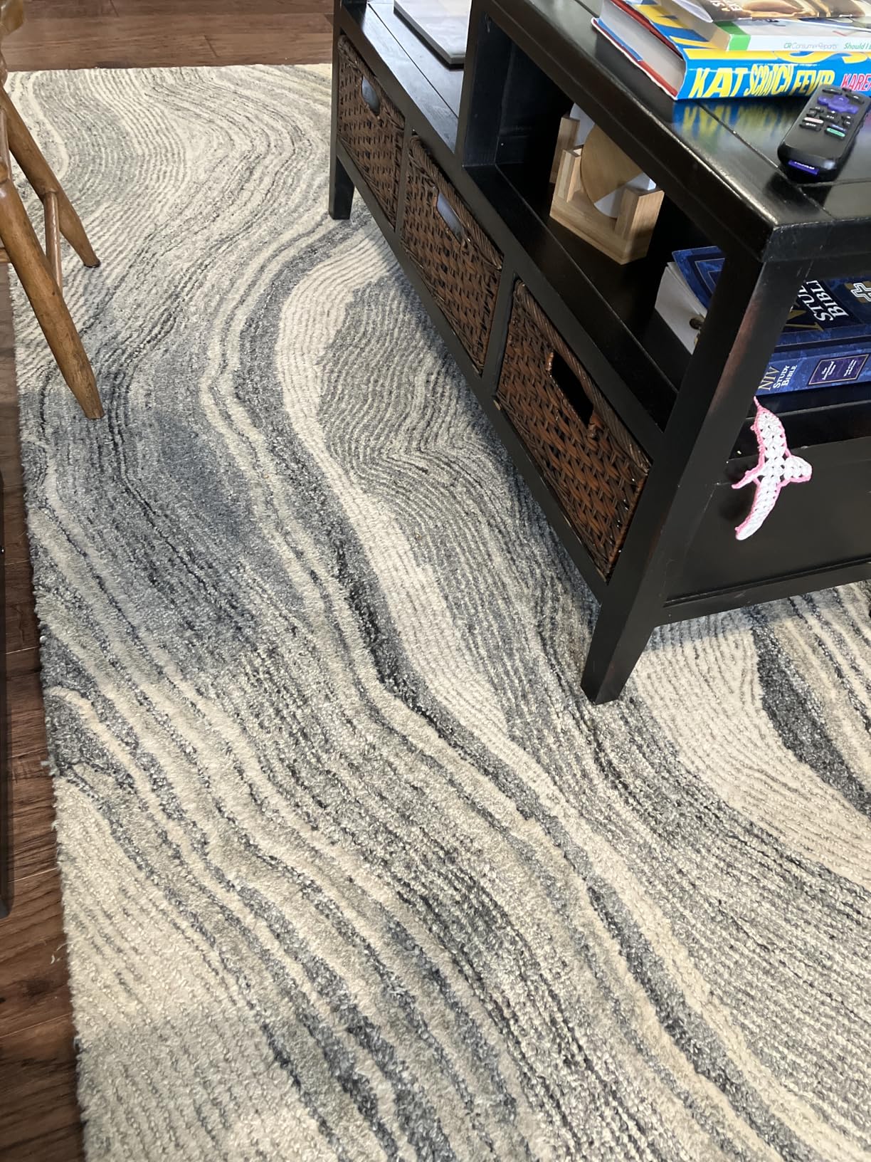 SAFAVIEH Area Rug 8x10 - Fifth Avenue Collection - Grey & Ivory, Handmade Wool, Mid-Century Modern Design customer photo 2