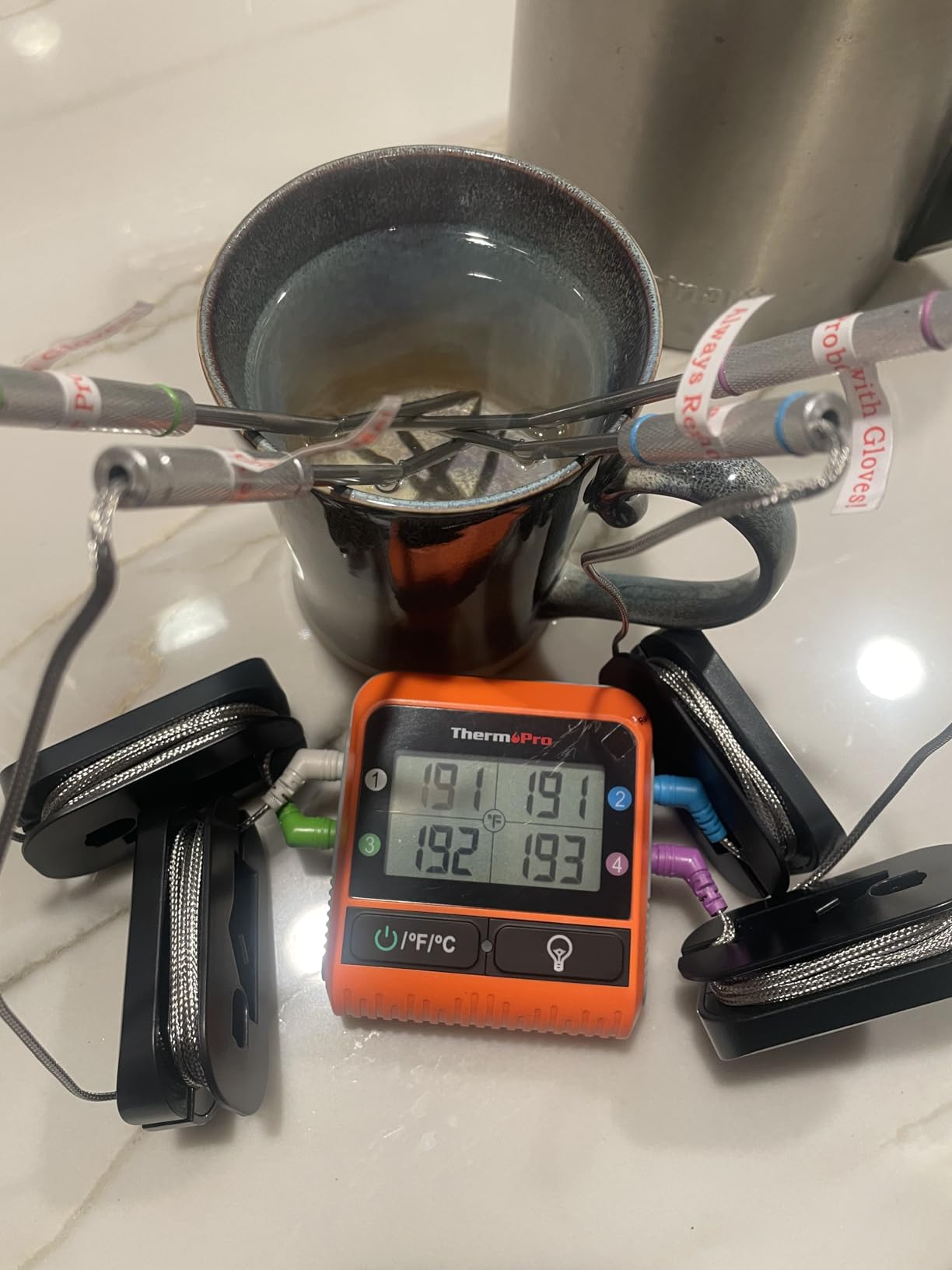 TempPro TP829 1000ft Wireless Meat Thermometer Digital for Grilling and Smoking, 4 Meat Probes Grill Thermometer for Outside Grill, Thermometer Cooking Gift for Dad Him Husband customer photo 2