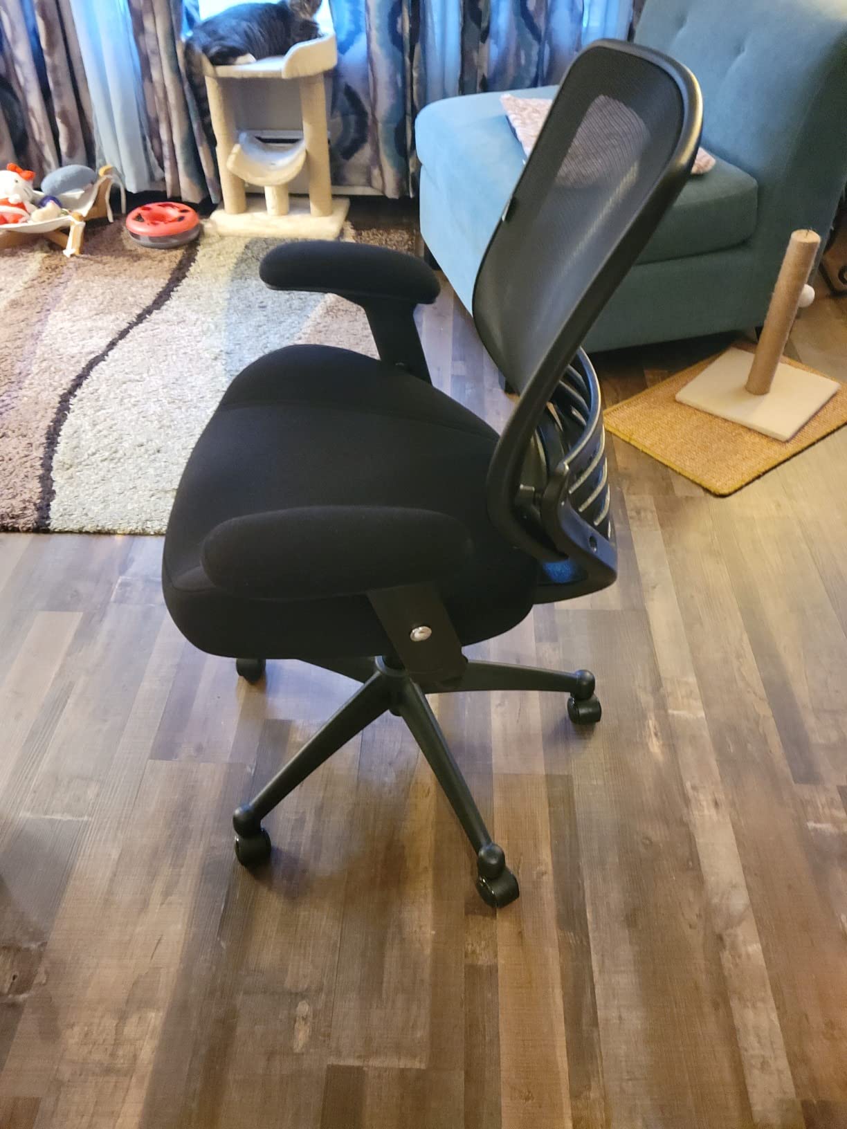 BOLISS Office Chair Mesh Ergonomic Super Soft Thick and Wide Cushion Computer Desk Chair Height Adjustable Arms and Lumbar Support customer photo 2