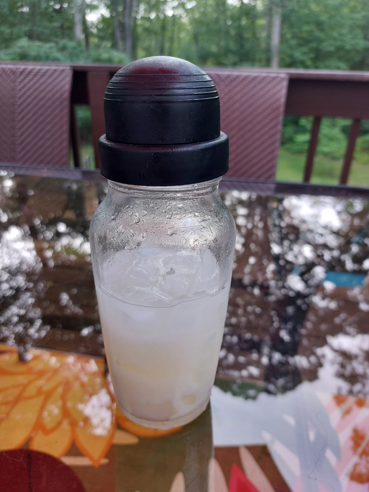 Godinger Cocktail Shaker, Martini Shaker, Italian Made Glass Bar Shaker, 19oz customer photo 2