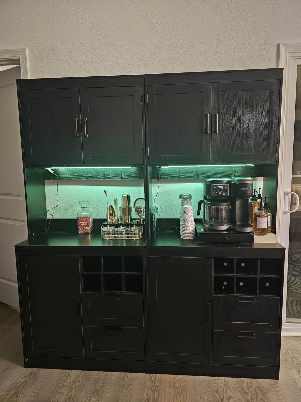 Highball & Chaser Bartender Kit with Black Bamboo Stand - Beautiful Cocktail Shaker Set and Bar Tools Stainless Steel Boston Shaker (Antique Copper) customer photo 1