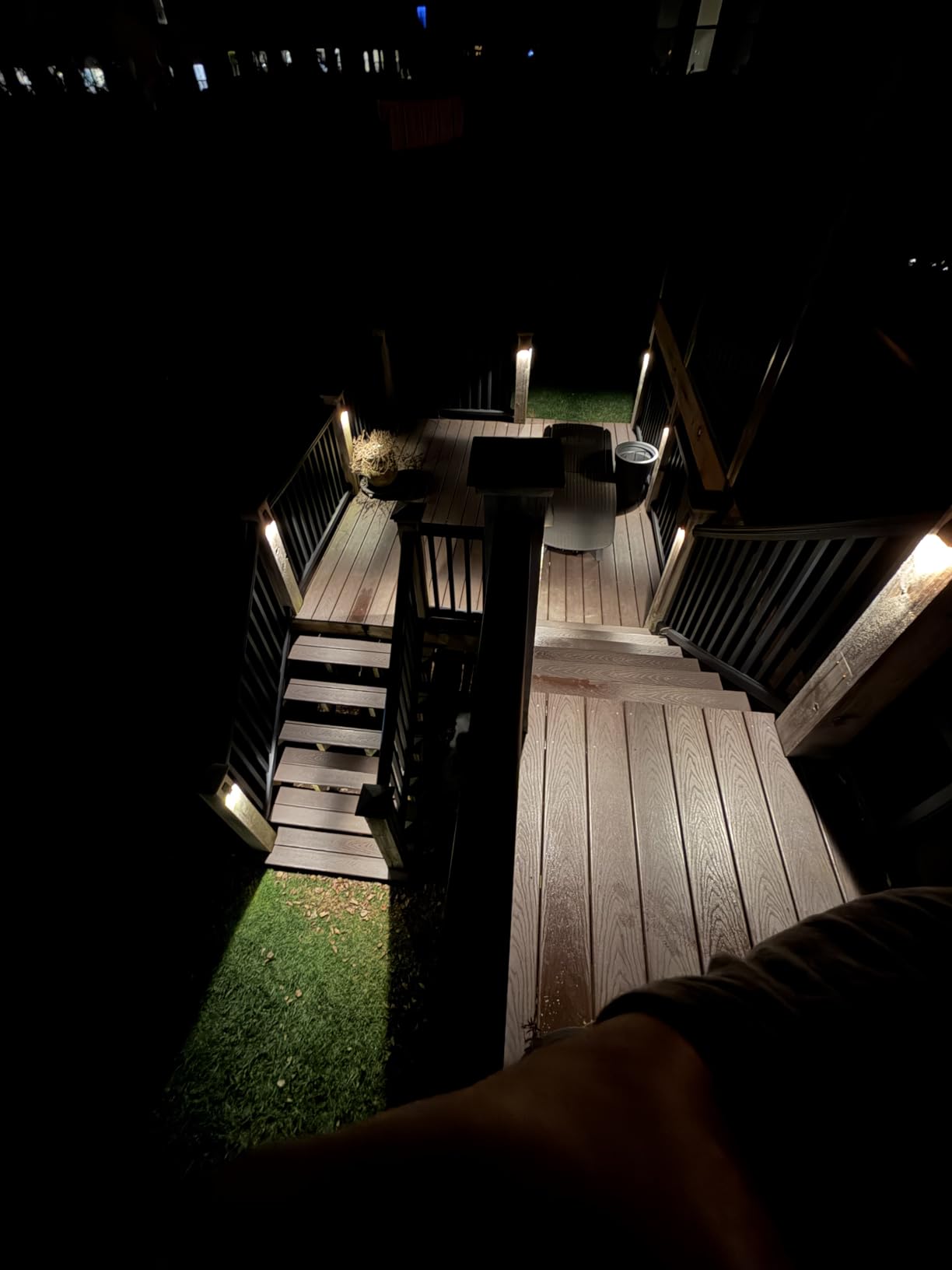 GKOLED Low Voltage LED Wedge Deck Rail Light, Landscape Railing Post Fence Accent Lighting, 2W 2700K Integrated LED Chips, Die-cast Aluminum, Powder Coated Finish, 12V AC/DC, IP65 Rated, Black, 6-Pack customer photo 1