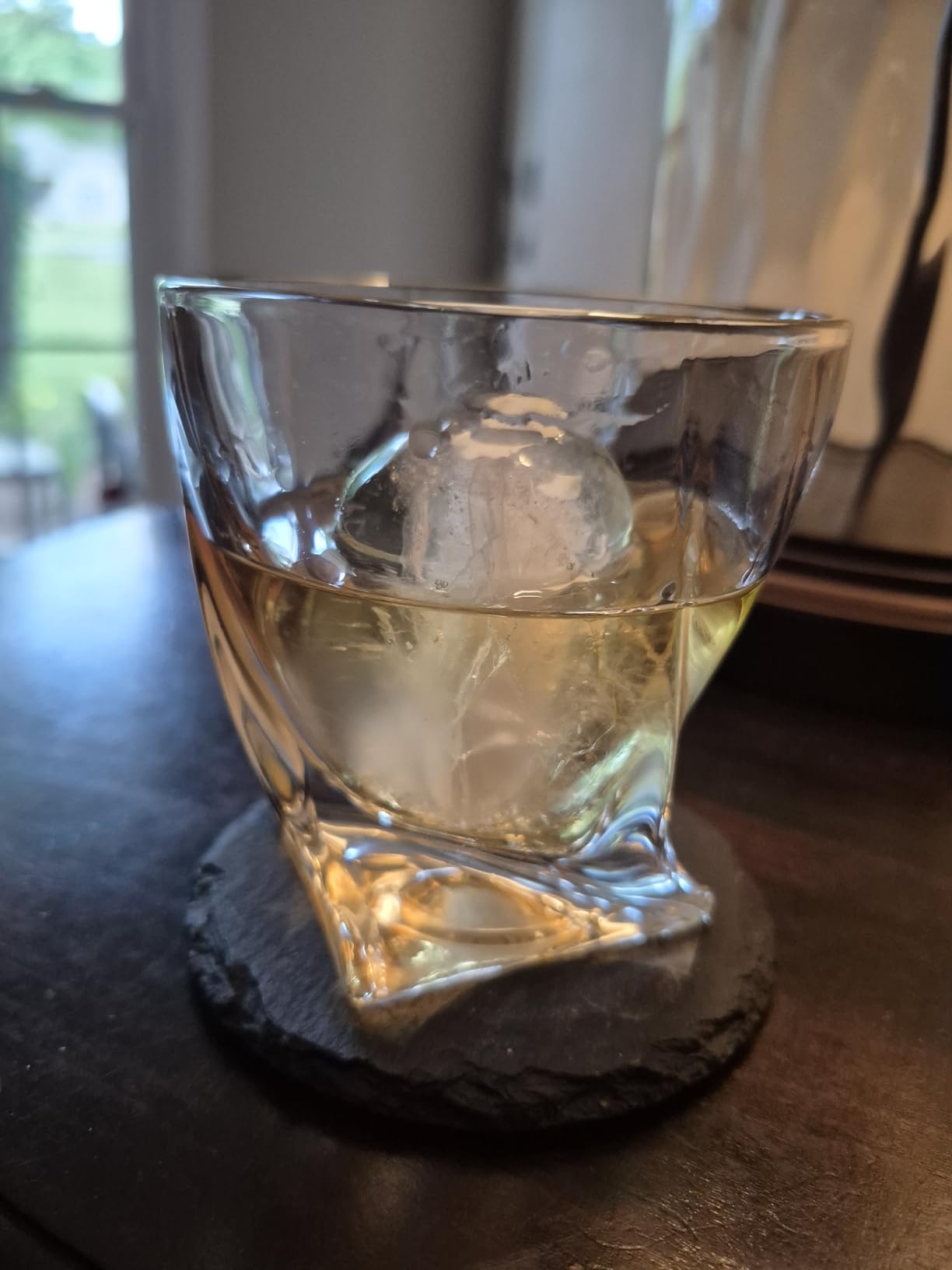Whiskey Rocks Glass, Set of 4 (2 Crystal Bourbon Glasses, 2 Round Big Ice Ball Molds) In Gift Box - 11 Oz Old Fashioned Glasses for Scotch Cocktail Rum Cognac Vodka Liquor customer photo 1