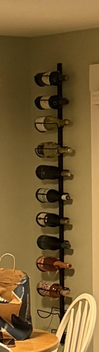 X-cosrack DIY 12 Bottles Wall Mounted Wine Rack, Detachable Wine Storage Organizer, Used Alone or A Set of 4, Wall Wine Display, for Kitchen, Dining Room, Bar, Wine Cellar customer photo 1