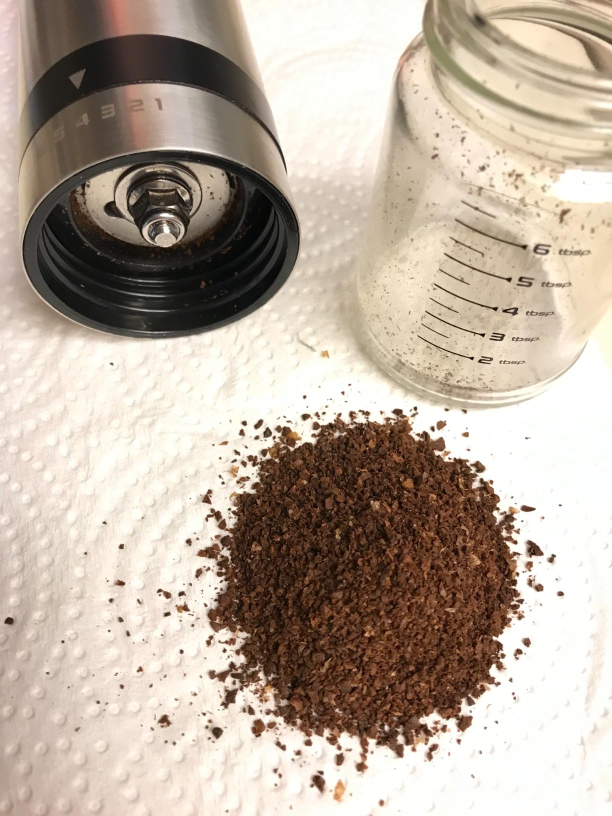 Vivaant Coffee Grinder Manual Capacity 32g - Stainless Steel Conical Burr Coffee Grinder Hand, Manual Coffee Grinder Espresso with Adjustable Settings, Portable Coffee Bean Grinder for French Press customer photo 2