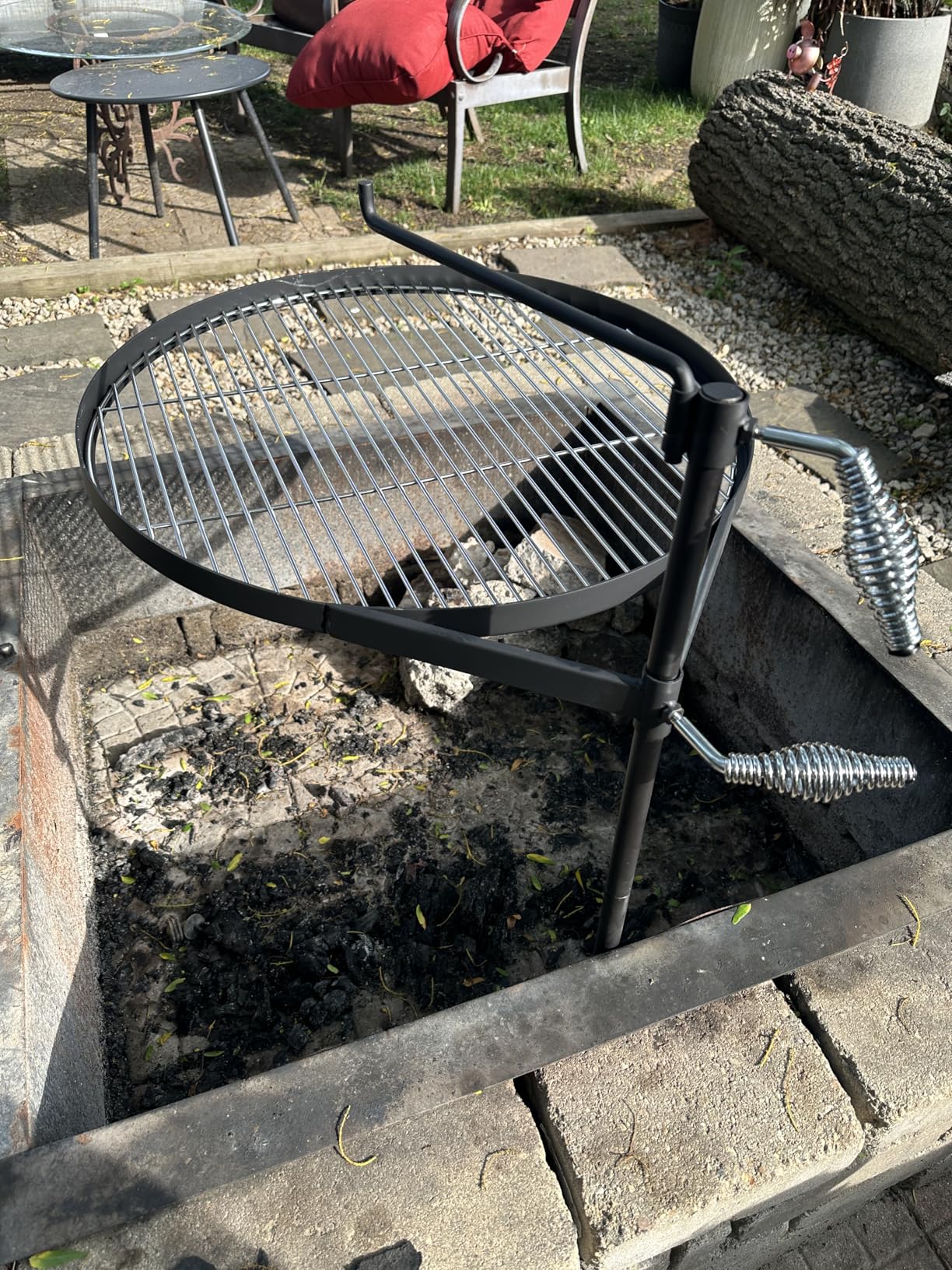 Stanbroil Fire Pit Campfire Grill Grate - Stainless Steel Swing Cooking Stand BBQ Grill, Portable Campfire Barbecue Rack for Outdoor Open Fire Cooking Camping customer photo 1