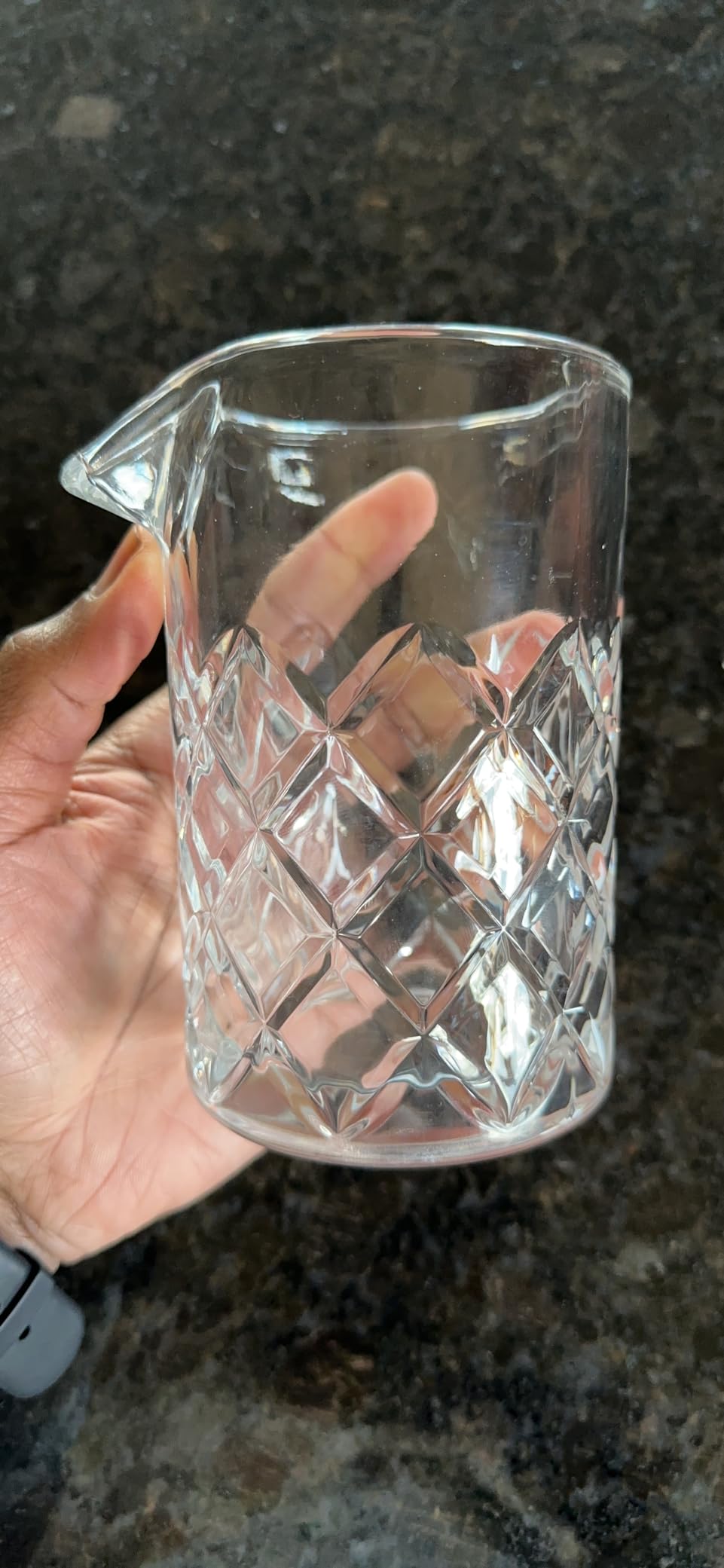 KITESSENSU Bar Mixing Glass, Seamless Pitcher for Stirred Cocktails with Weighted Bottom customer photo 1