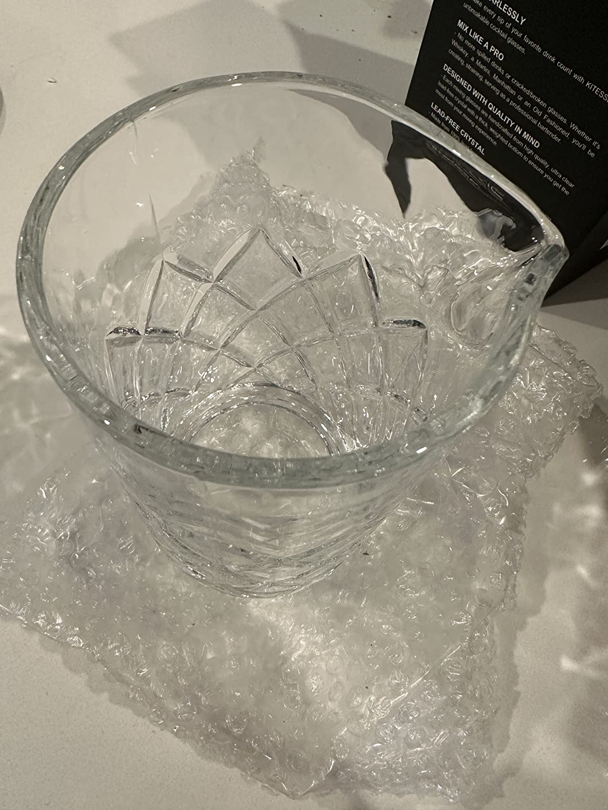 KITESSENSU Bar Mixing Glass, Seamless Pitcher for Stirred Cocktails with Weighted Bottom customer photo 2