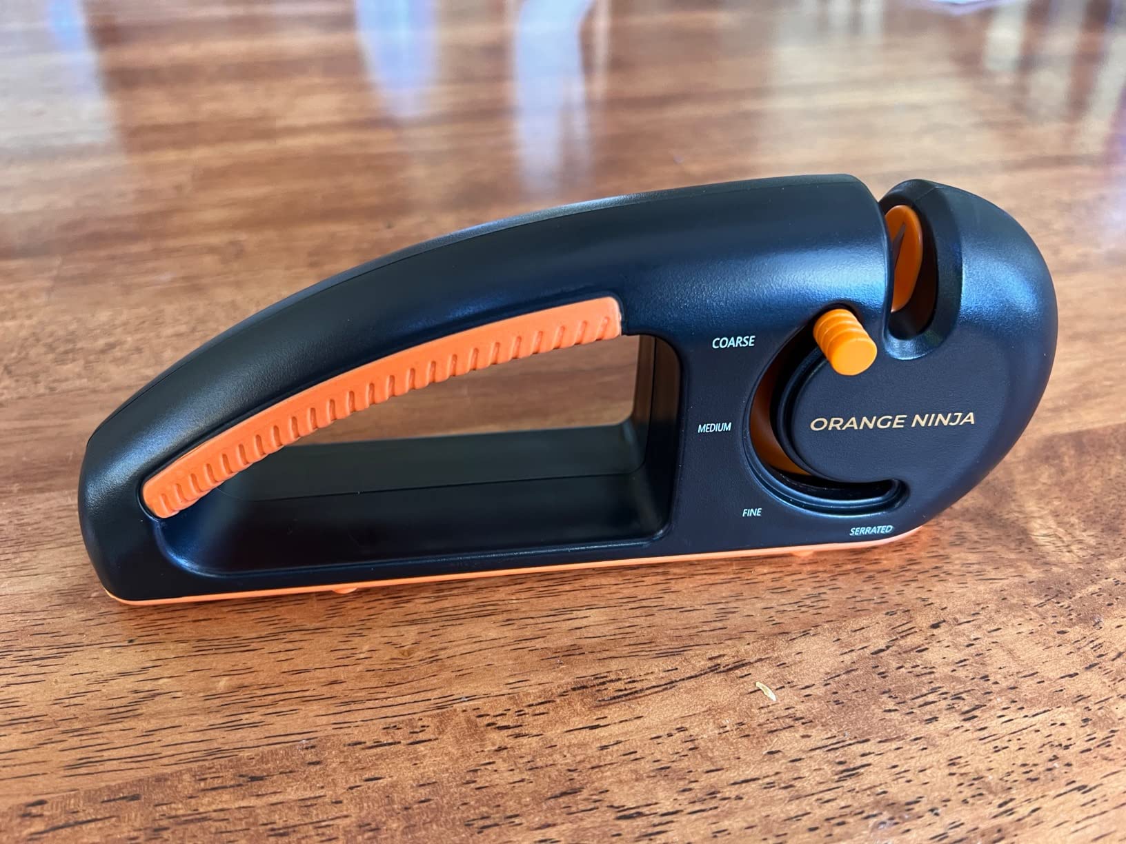 Orange Ninja 4-Stage Knife Sharpener & Serrated Knife Sharpener- Repairs, Sharpens & Polishes Blades with Ergonomic Non-Slip Grip customer photo 2