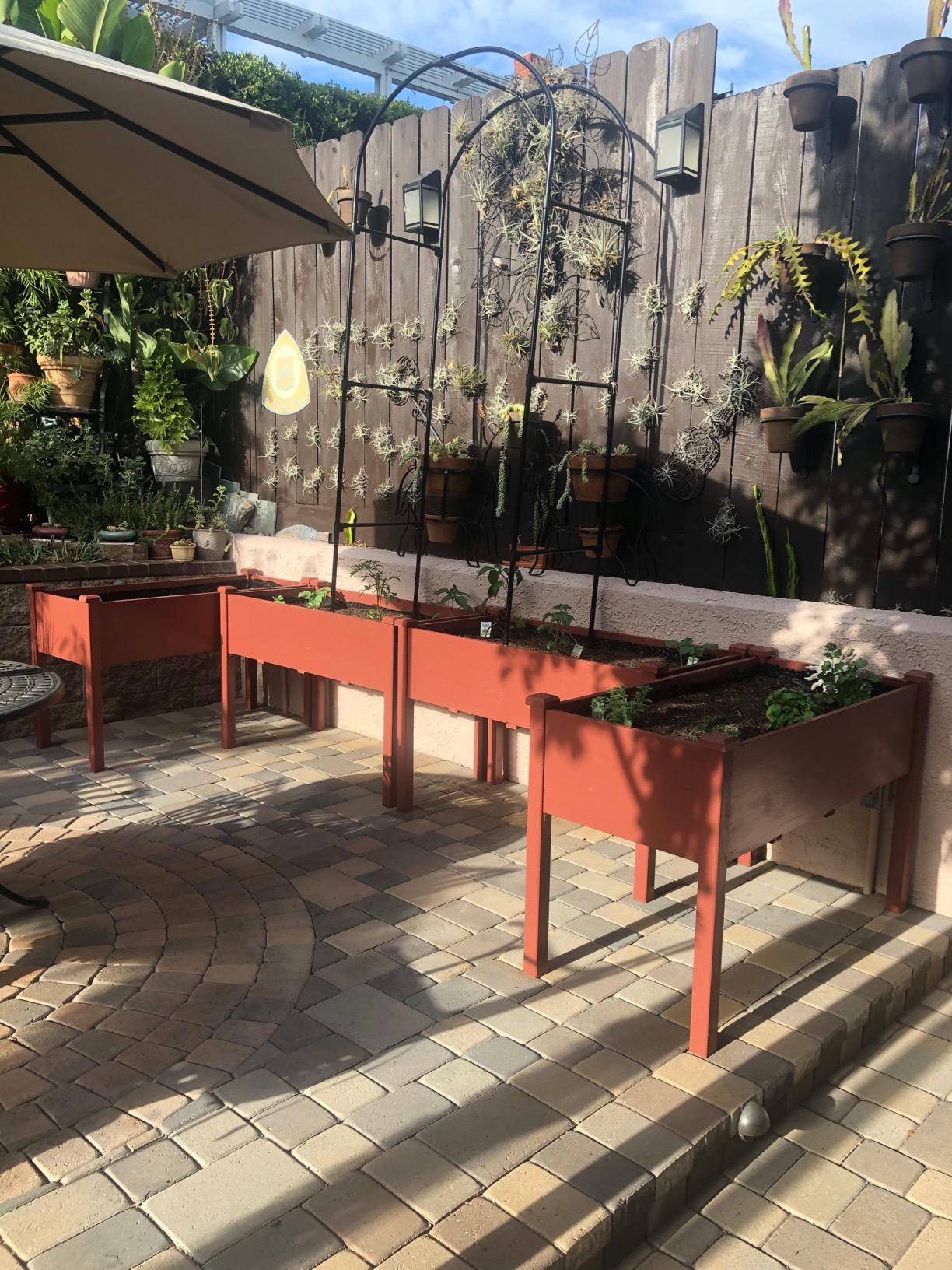 Yaheetech 2pcs Raised Garden Bed 48x24x30in Elevated Wooden Horticulture Planter Box with Legs Standing Growing Bed for Gardening/Backyard/Patio/Balcony, Wood customer photo 2