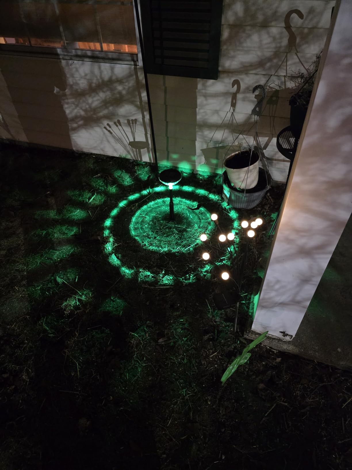 Nupostai 8 Pack Solar Pathway Lights, Multicolor & Warm White LED, IP67 Waterproof, Outdoor Garden Yard Lawn Landscape Decorative customer photo 1