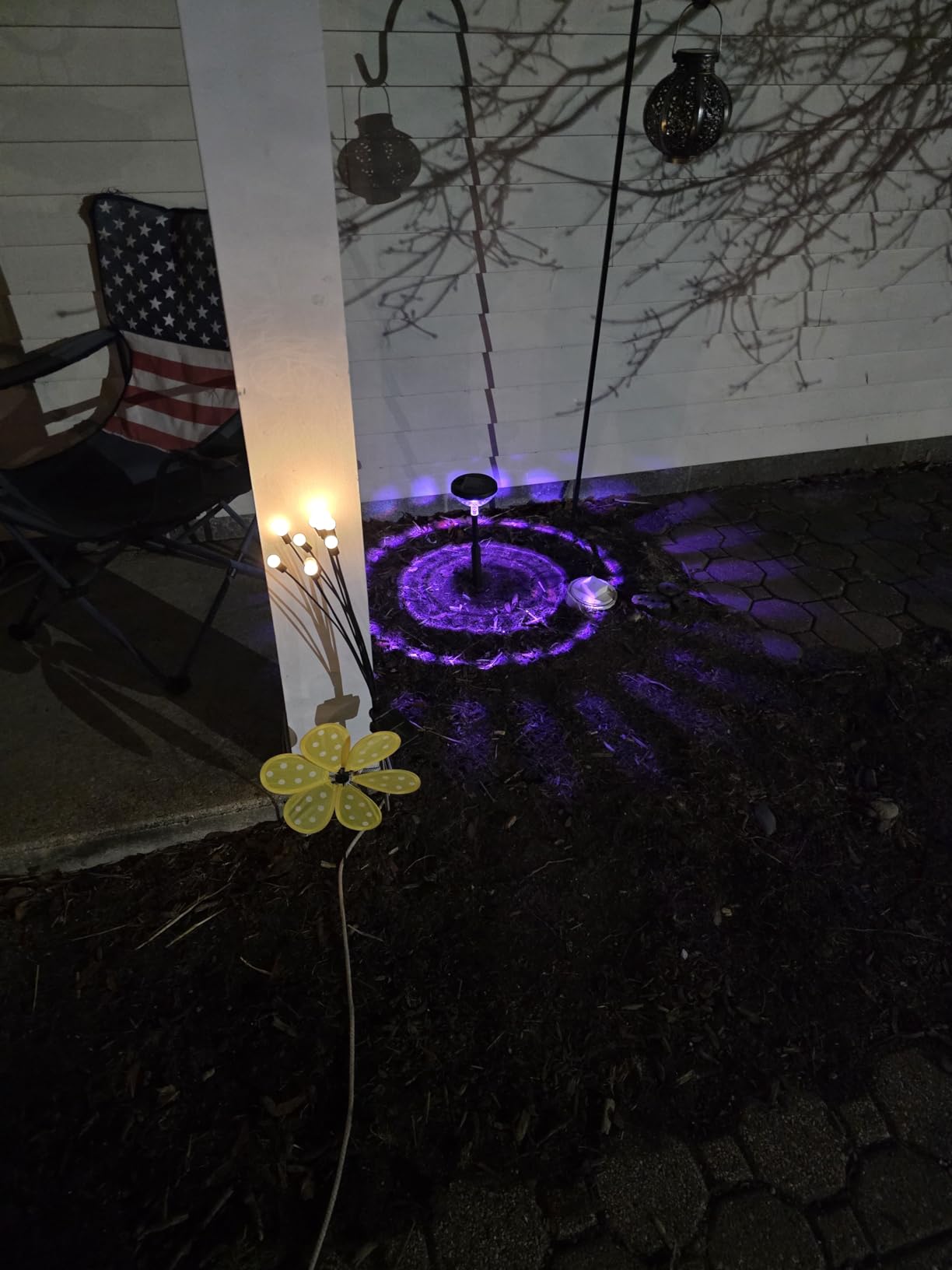 Nupostai 8 Pack Solar Pathway Lights, Multicolor & Warm White LED, IP67 Waterproof, Outdoor Garden Yard Lawn Landscape Decorative customer photo 2