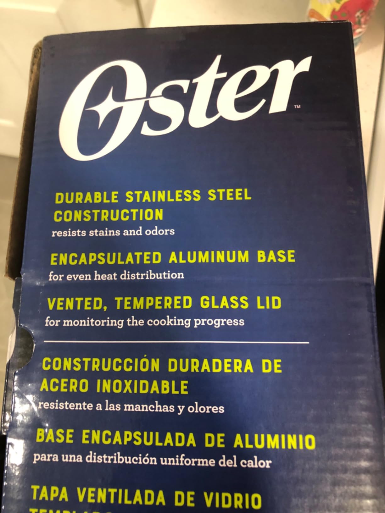 Oster Sangerfield 11-Inch Stainless Steel Everyday Cookware Pan with Steamer and Lid - Durable Nonstick Frying Skillet for Kitchen Cooking customer photo 2