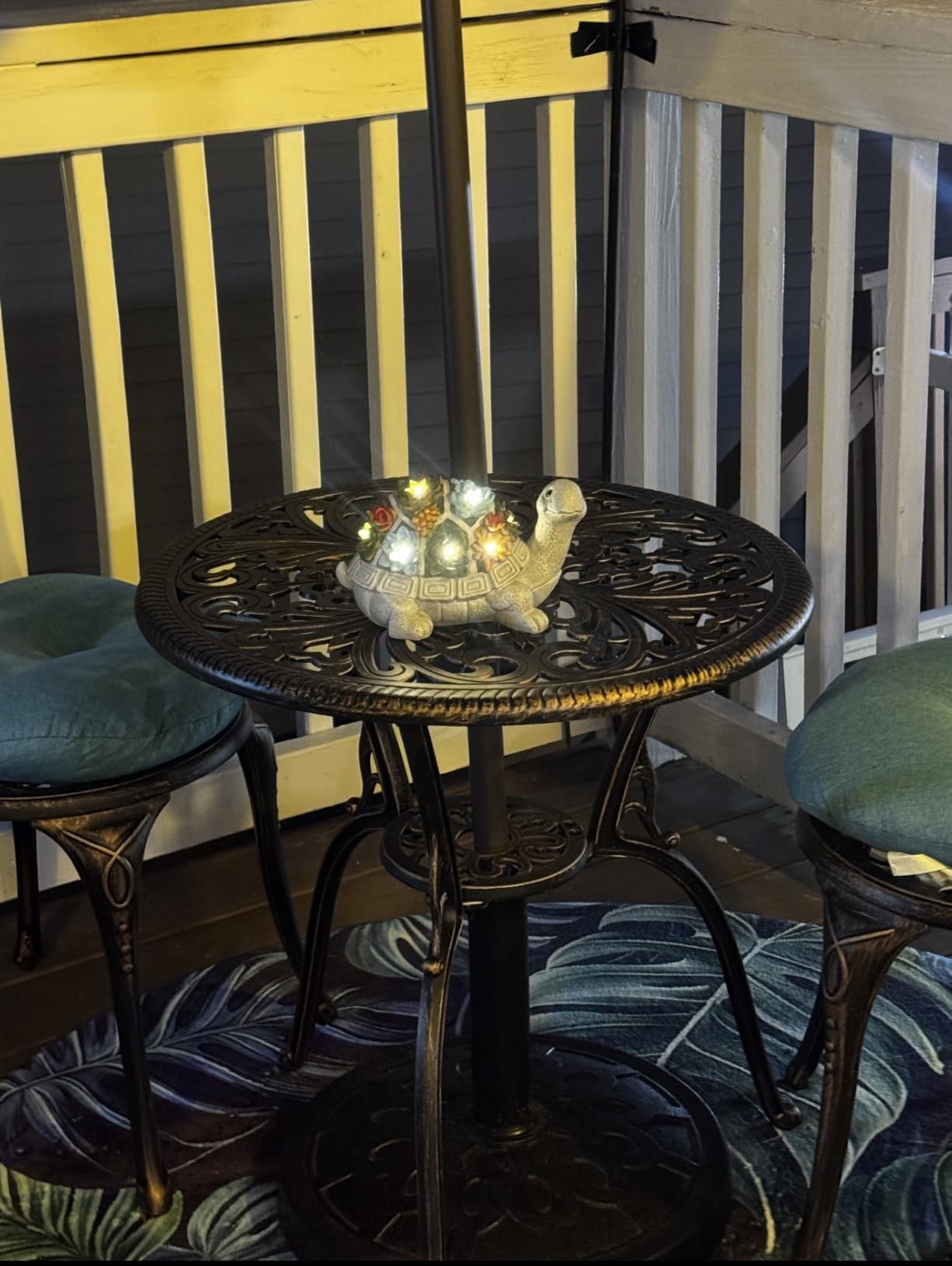 Nacome Garden Outdoor Statues Angel with Succulent and 7 LED Lights - Lawn Decor for Patio, Balcony, Yard Ornament customer photo 1