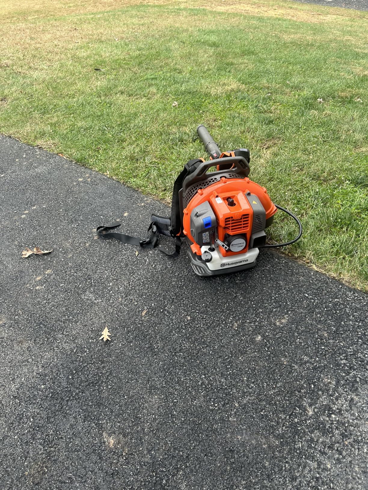 Husqvarna 150BT Gas Leaf Blower, 51-cc 2.16-HP 2-Cycle Backpack Leaf Blower, 765-CFM, 270-MPH, 22-N customer photo 1