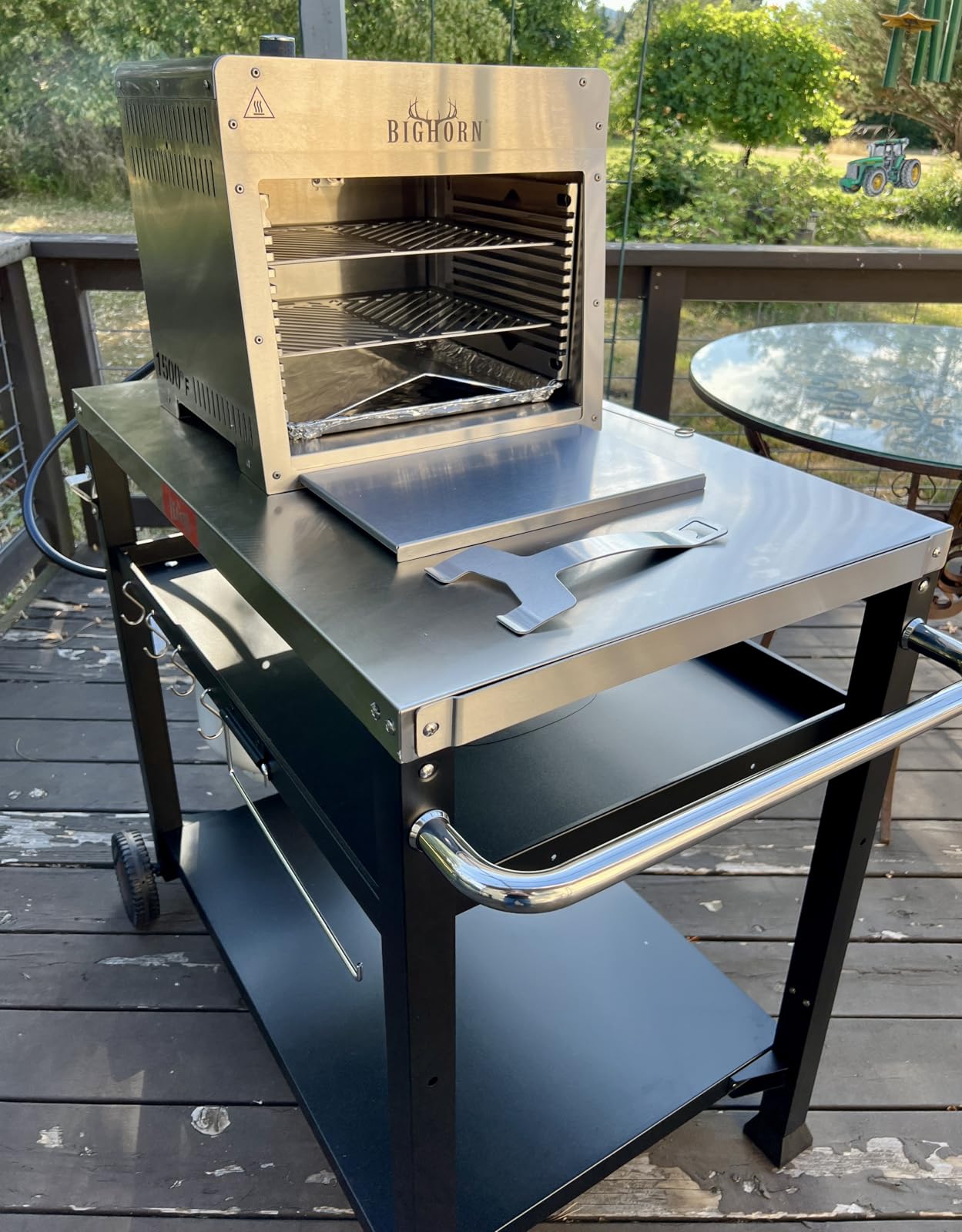 Feasto 3-Shelf Pizza Oven Table with 33.5