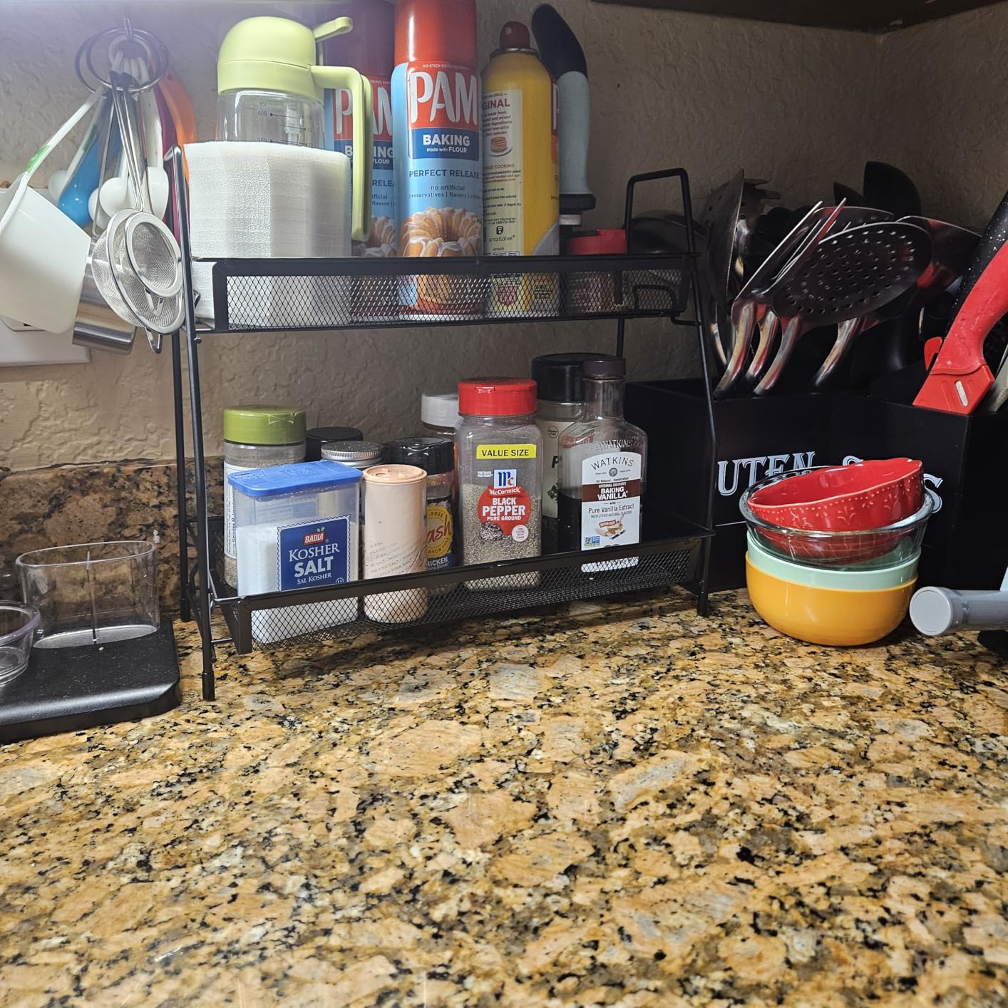 SPISPI Spice Rack Organizer for Cabinet, Bathroom Organizer Countertop, Bathroom Counter Organizer, Kitchen Countertop Organizer, Bathroom Vanity Organizer customer photo 1
