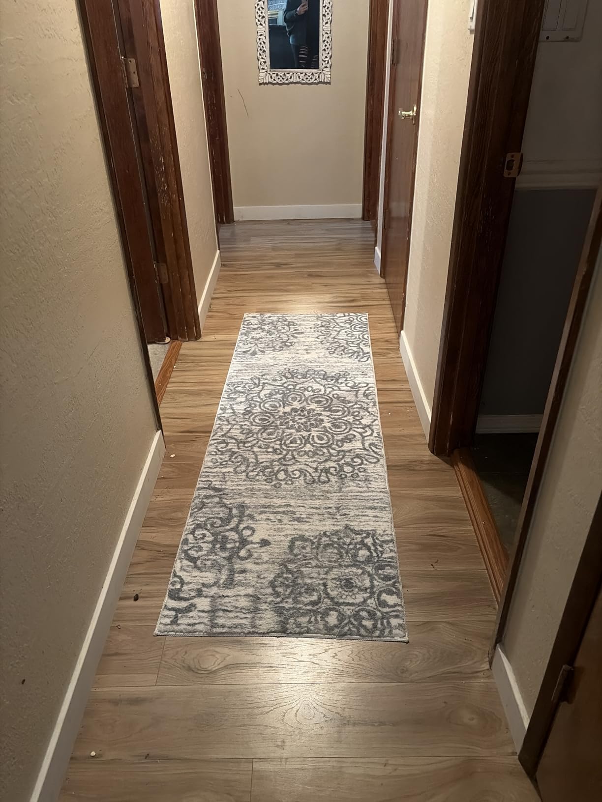 HEBE Hallway Runner Rug 2'x6' Washable Vintage Kitchen Rugs Non Slip Laundry Rug Runner Distressed Boho Floor Carpet Runners for Hallways Entryway Laundry Room Kitchen Bathroom customer photo 2