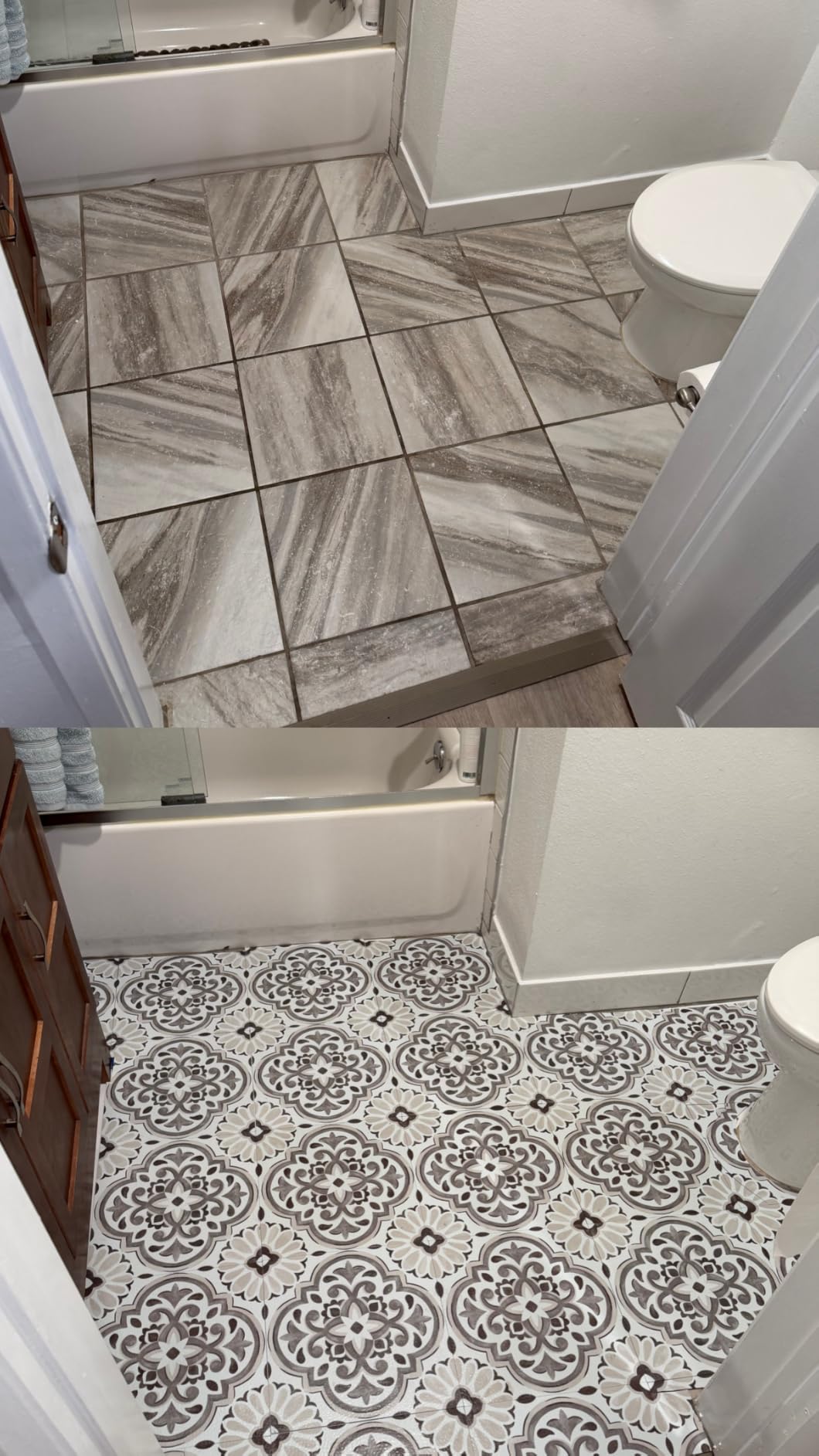 FloorPops Gray Massimo Peel & Stick Floor Tiles, FP3988 customer photo 1