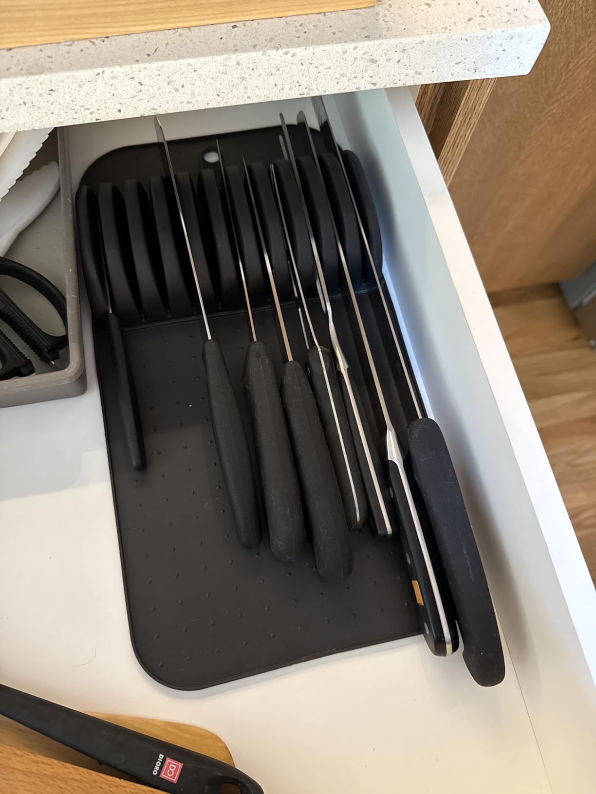 madesmart Large Knife Mat, Soft-Grip In Drawer Knife Organizer for 12 Knives customer photo 2