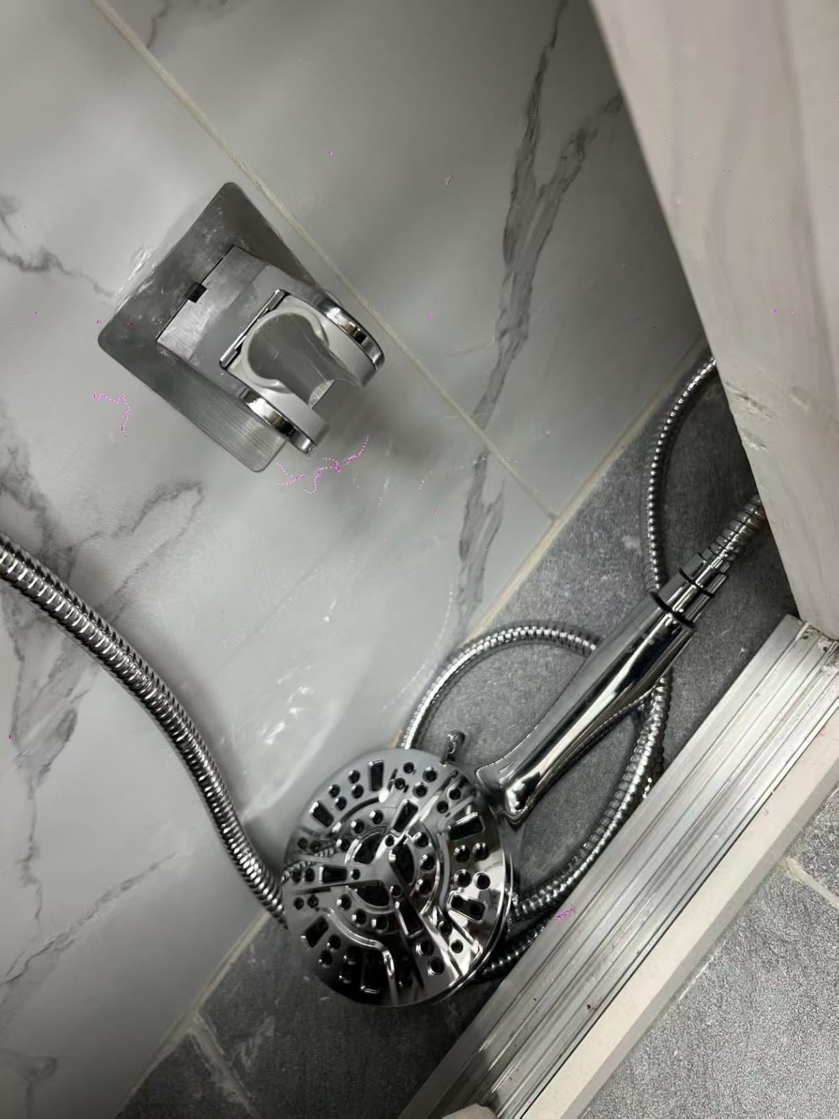 BESAQUO Shower Head, 10 Functions High Pressure shower head with handheld, Built-in Pause Mode & Power Wash, Non-Clogging Nozzles customer photo 2